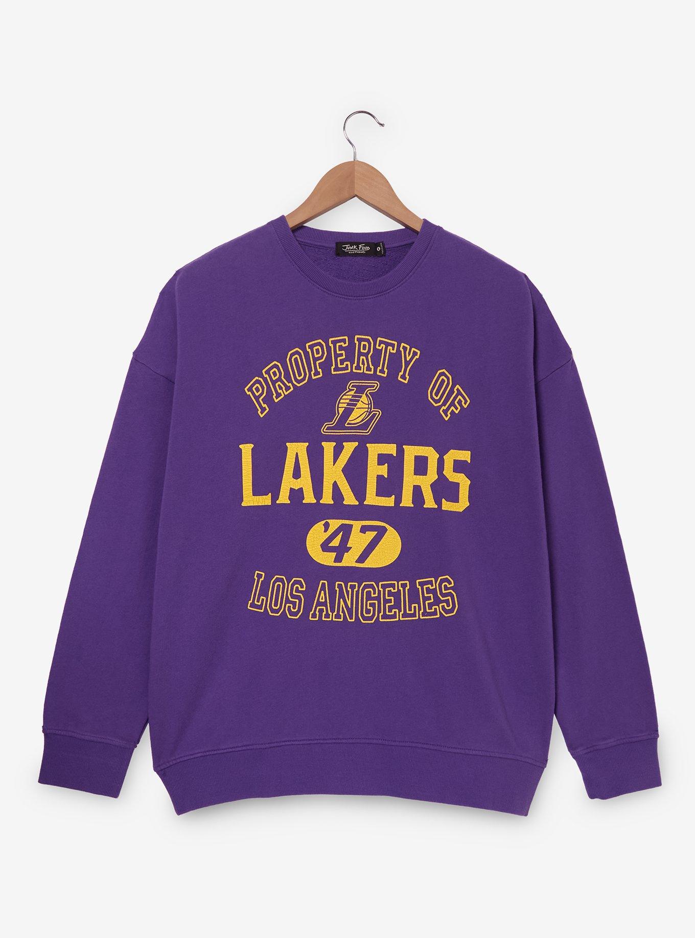 Junk Food NBA Los Angeles Lakers Logo Crewneck &mdash; BoxLunch Exclusive, , hi-res