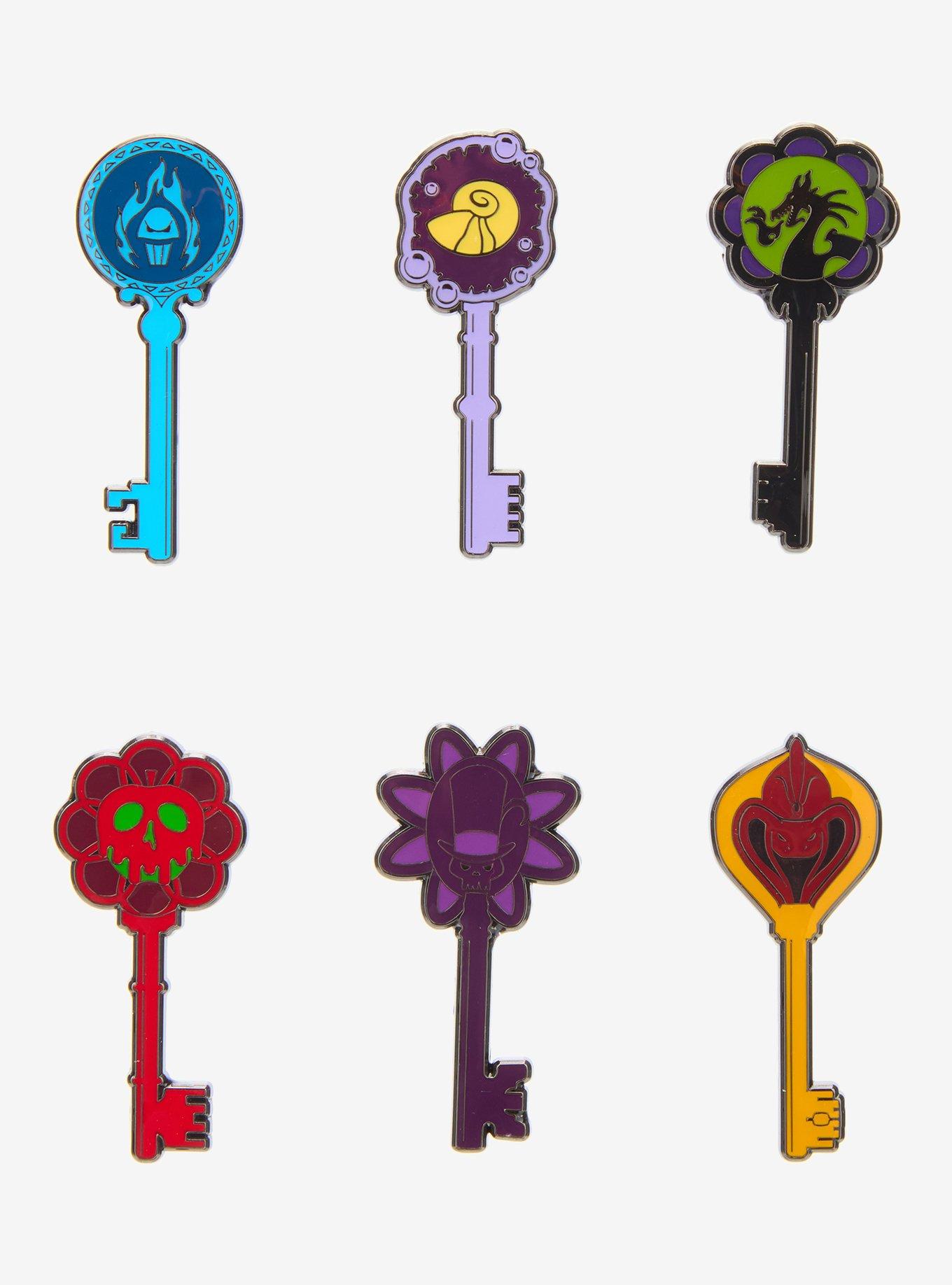 Loungefly Disney Villains Keys Blind Box Enamel Pin - BoxLunch Exclusive, , hi-res