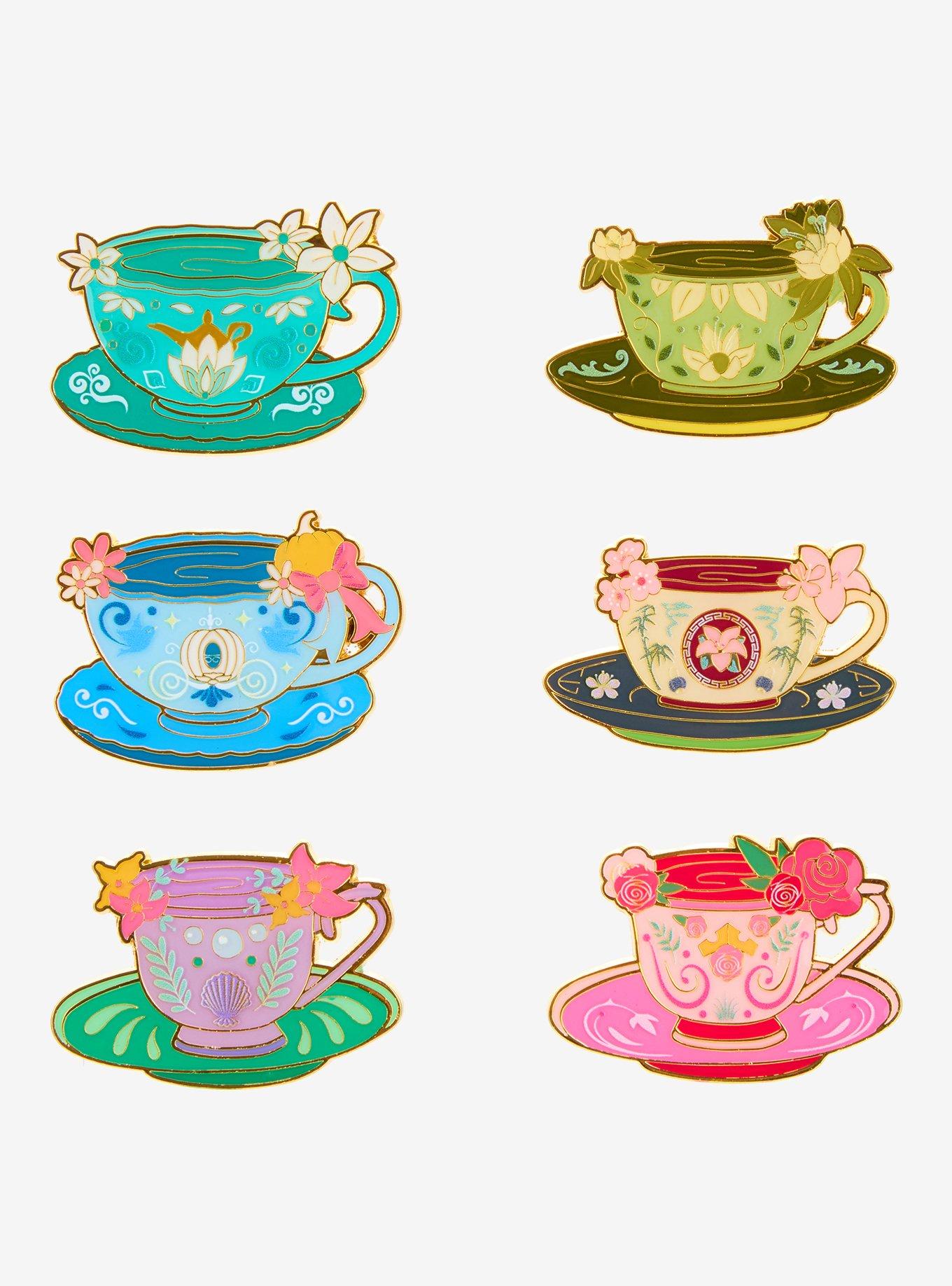 Loungefly Disney Princess Teacups Blind Box Enamel Pin - BoxLunch Exclusive, , hi-res