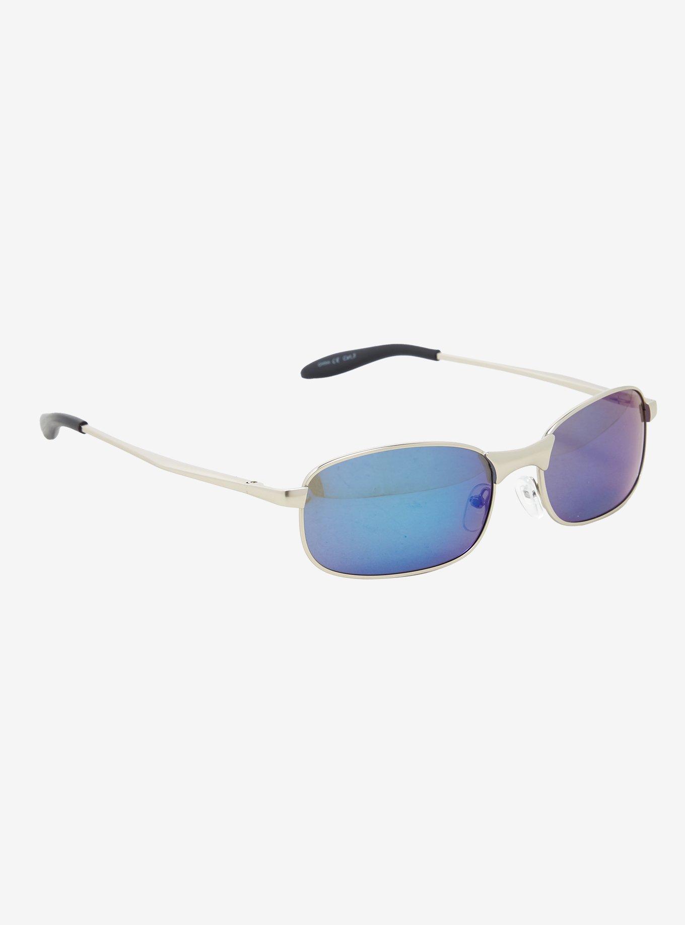 Blue Mirror Lens Sunglasses