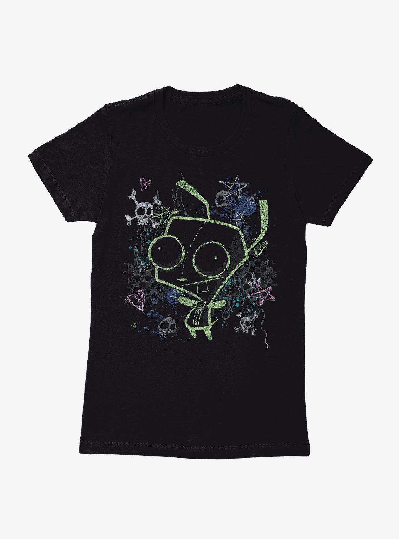 Invader Zim GIR Chalk Art Drawing Womens T-Shirt, , hi-res