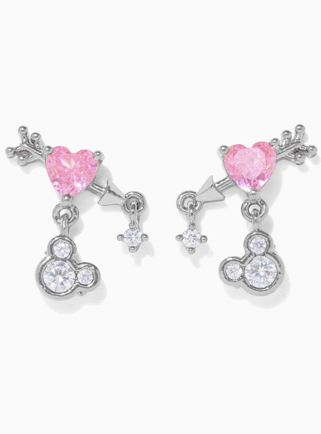 Disney X Girls Crew Mickey Mouse Heartstruck Drop Earrings, , hi-res