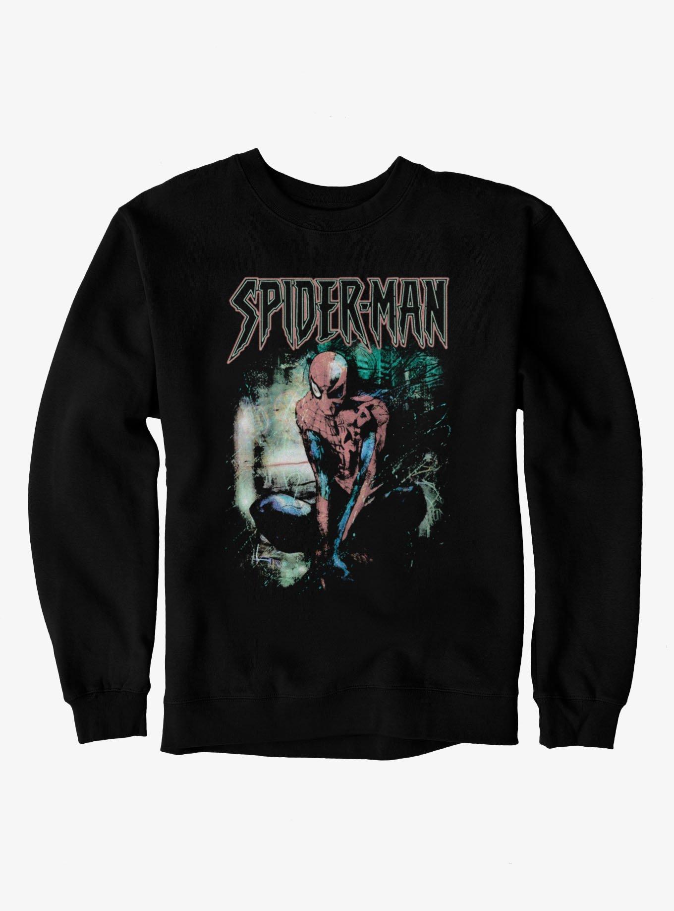 Marvel Spider-Man Vintage Grunge Croutch Sweatshirt, , hi-res