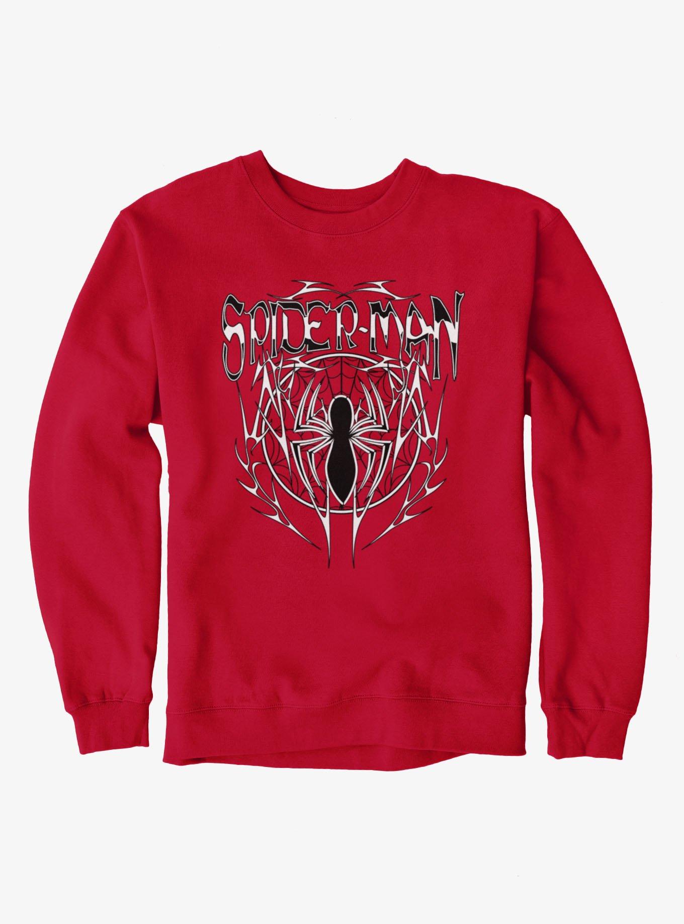 Marvel Spider-Man Metal Style Tattoo Sweatshirt, , hi-res