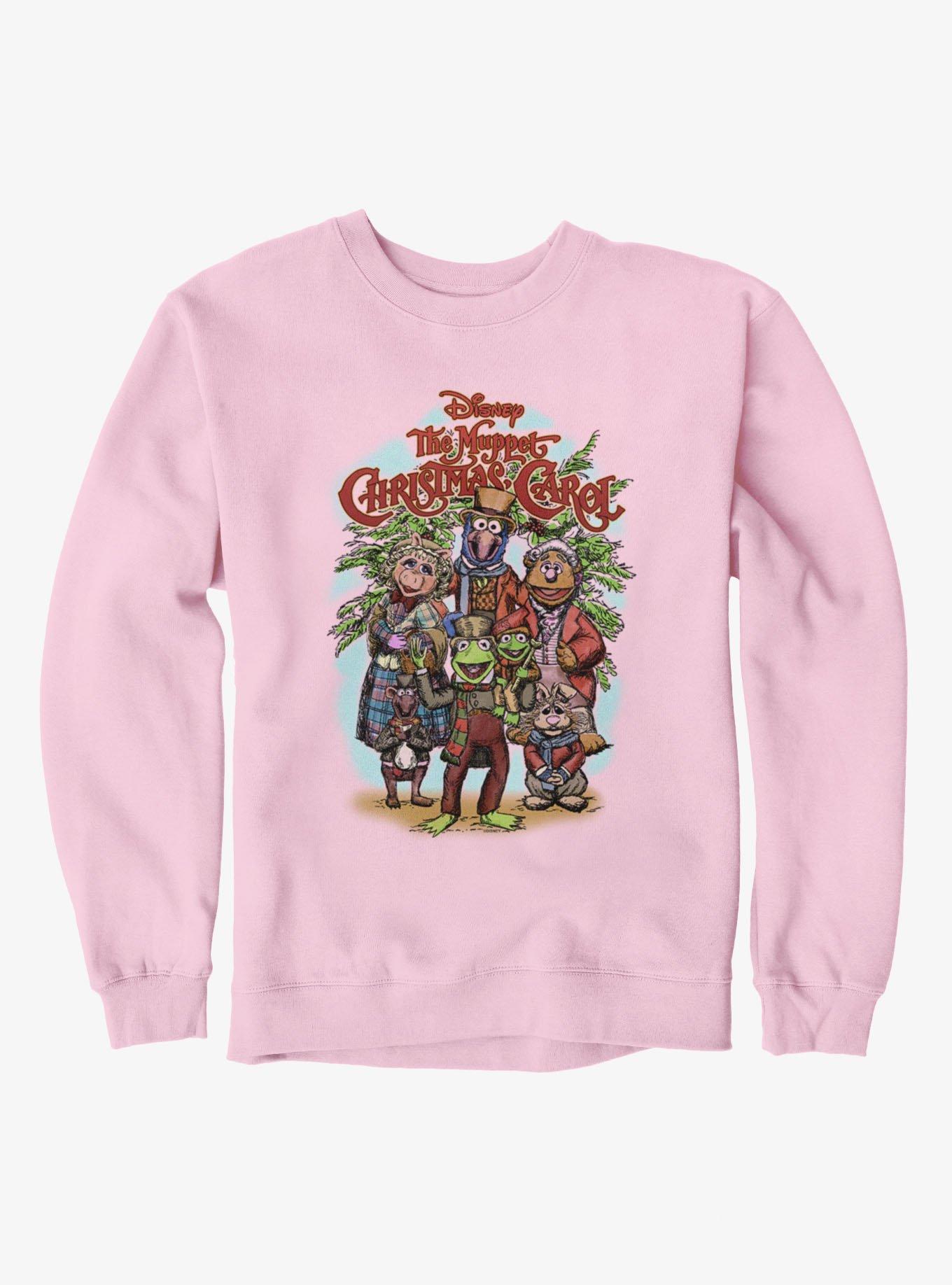 Disney The Muppets Christmas Carol Group Shot Drawing Sweatshirt Hot Topic Exclusive, , hi-res