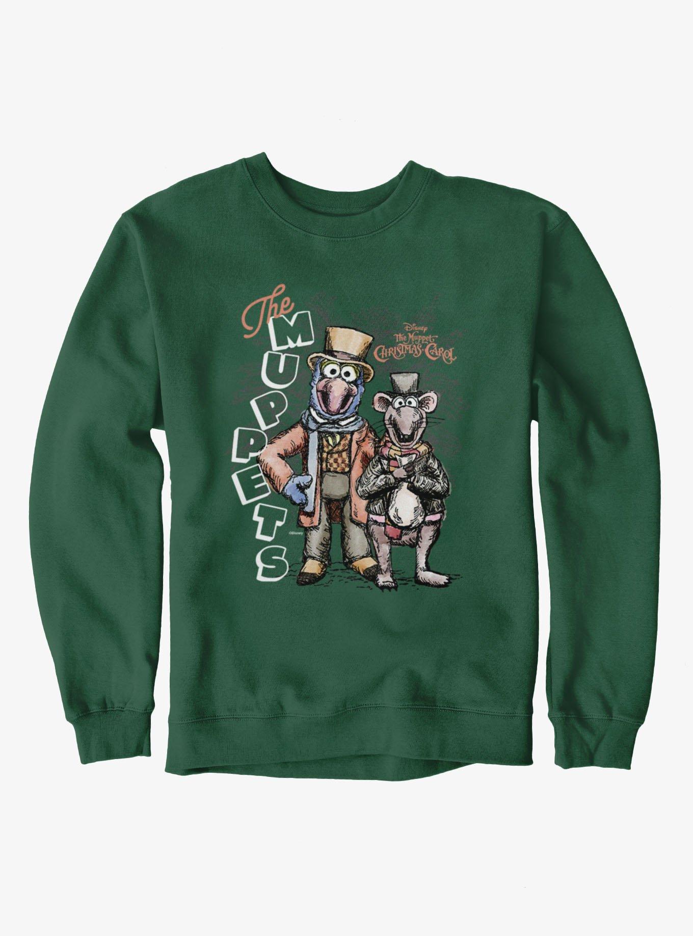 Disney The Muppets Christmas Carol Gonzo And Rizzo Sweatshirt, FOREST GREEN, hi-res