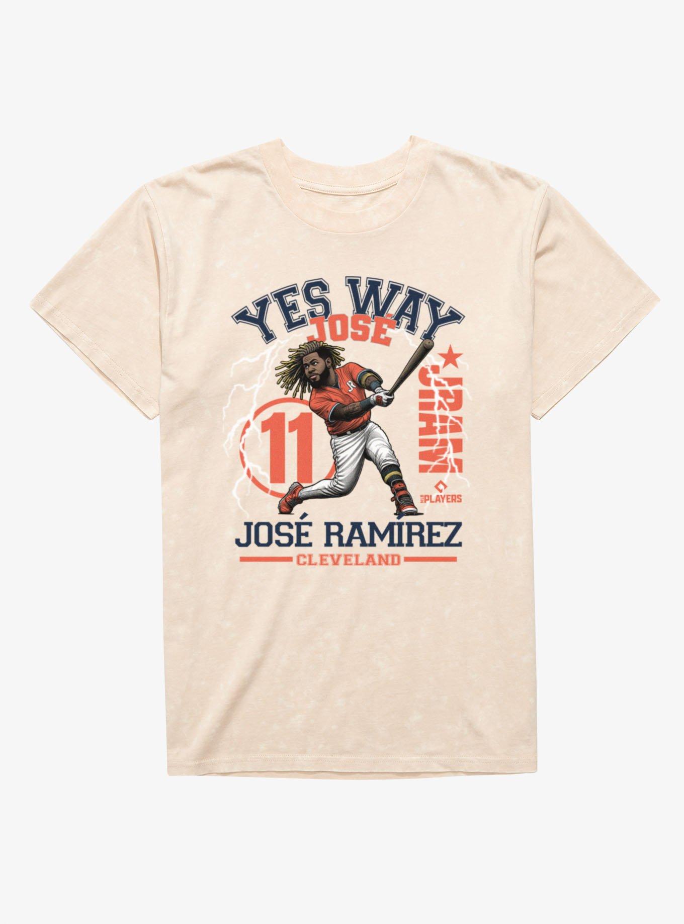 MLB Cleveland Guardians Jose Ramirez Yes Way JRam Mineral Wash T-Shirt, , hi-res