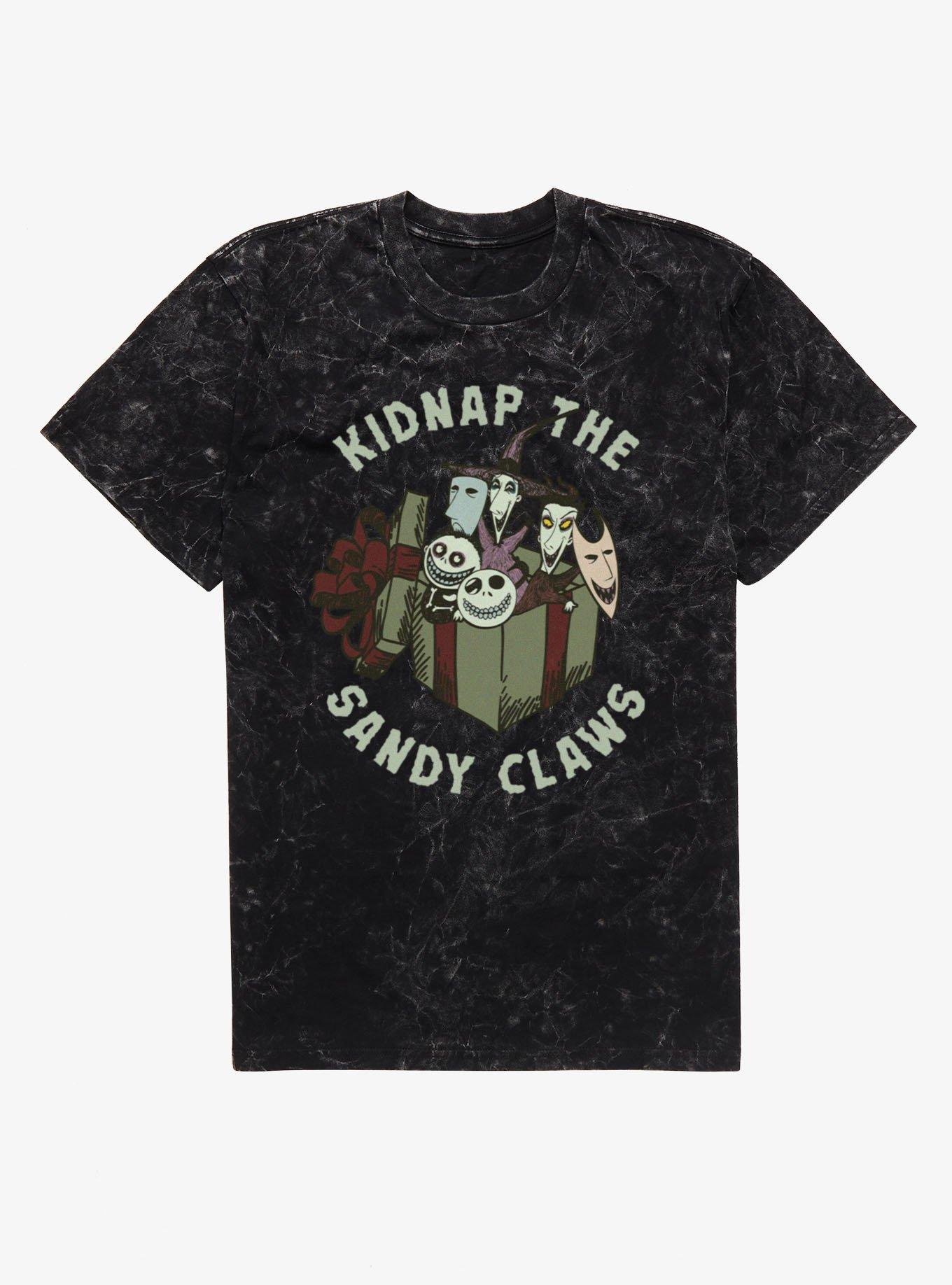 Disney Nightmare Before Christmas Kidnap Sandy Claus Gift Mineral Wash T-Shirt, , hi-res
