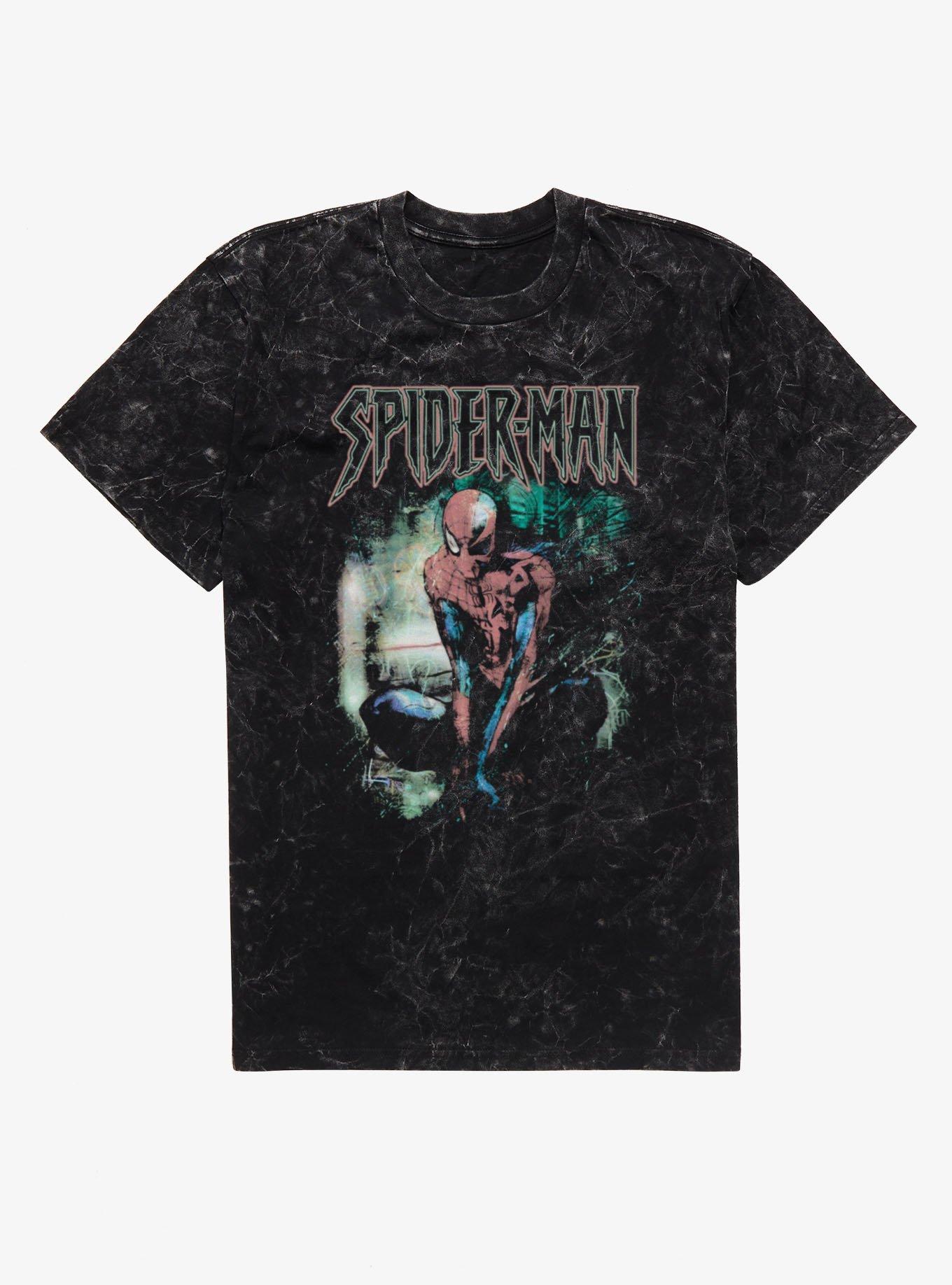 Marvel Spider-Man Vintage Grunge Croutch Mineral Wash T-Shirt, , hi-res