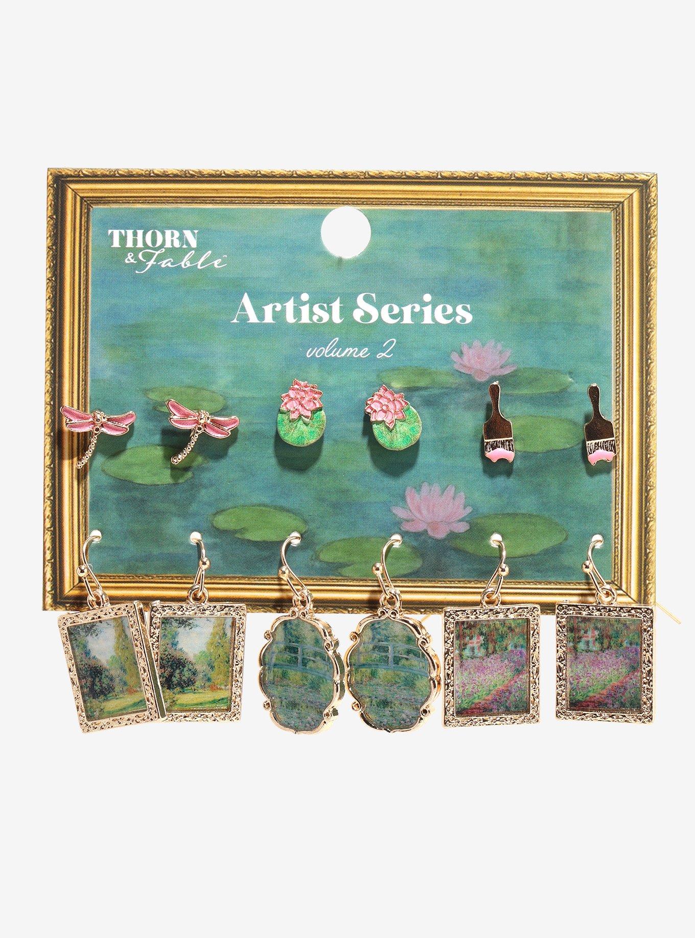 Thorn & Fable Monet Art Earring Set, , hi-res