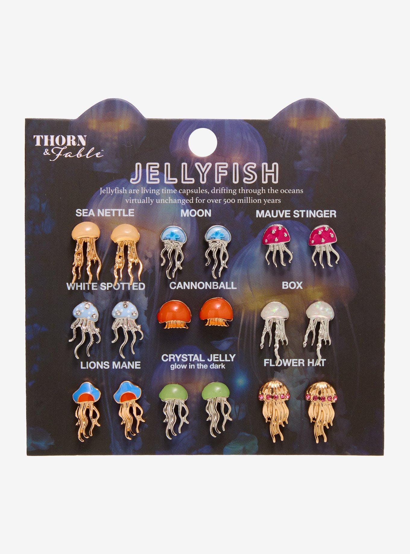 Thorn & Fable Jellyfish Stud Earring Set