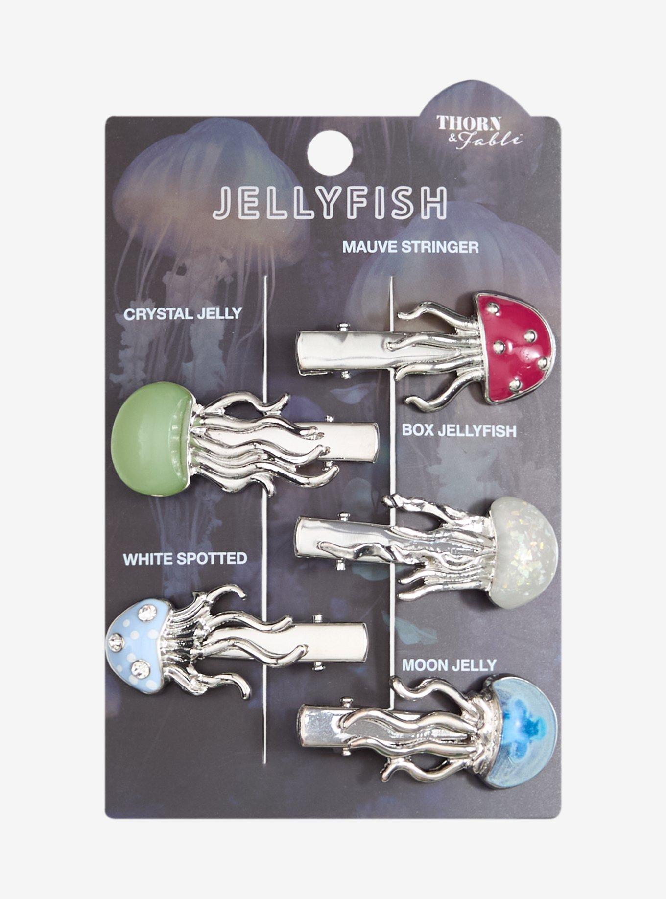 Thorn & Fable Jellyfish Types Hair Clip Set, , hi-res