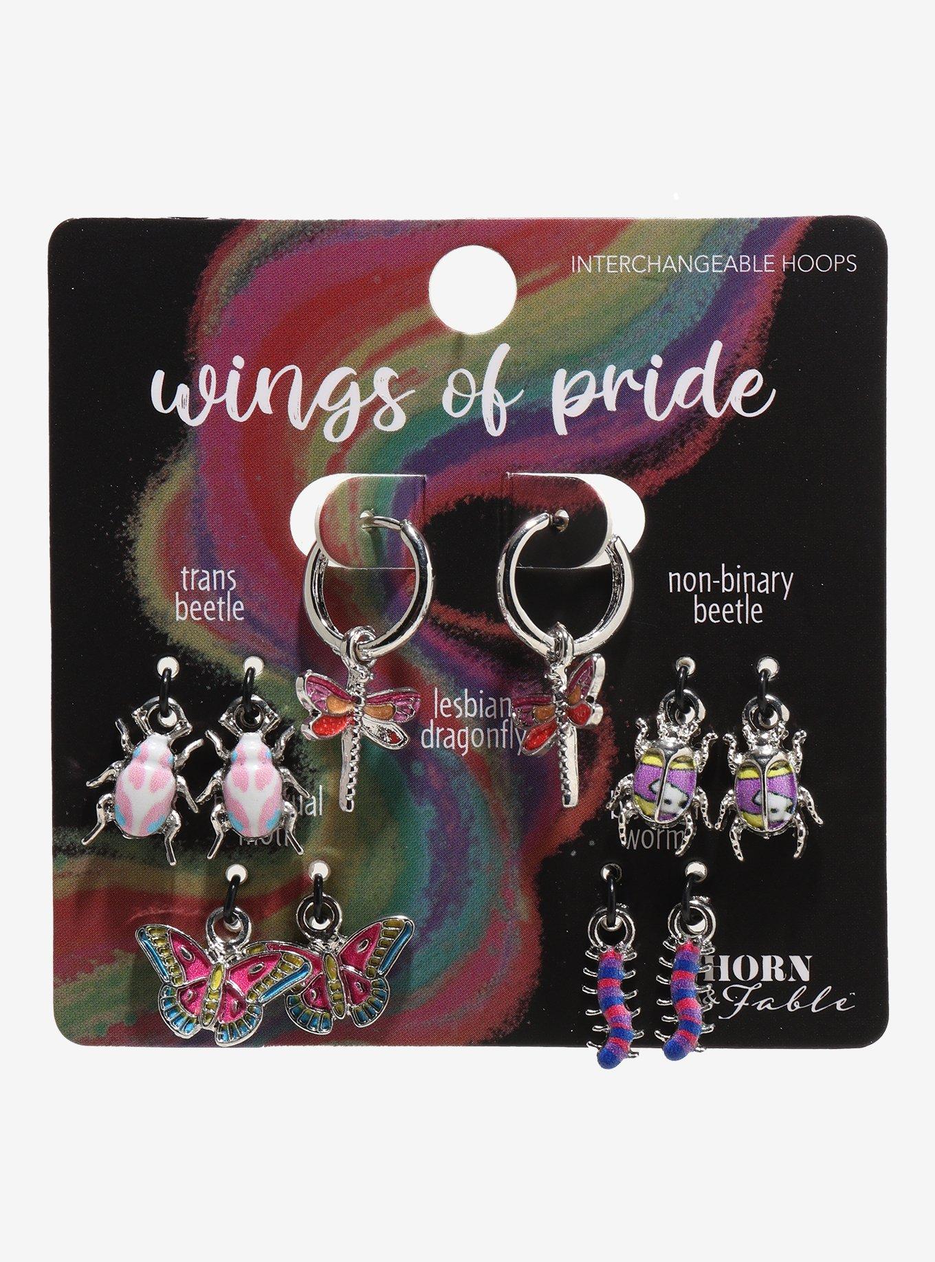 Thorn & Fable Pride Insects Earring Set, , hi-res