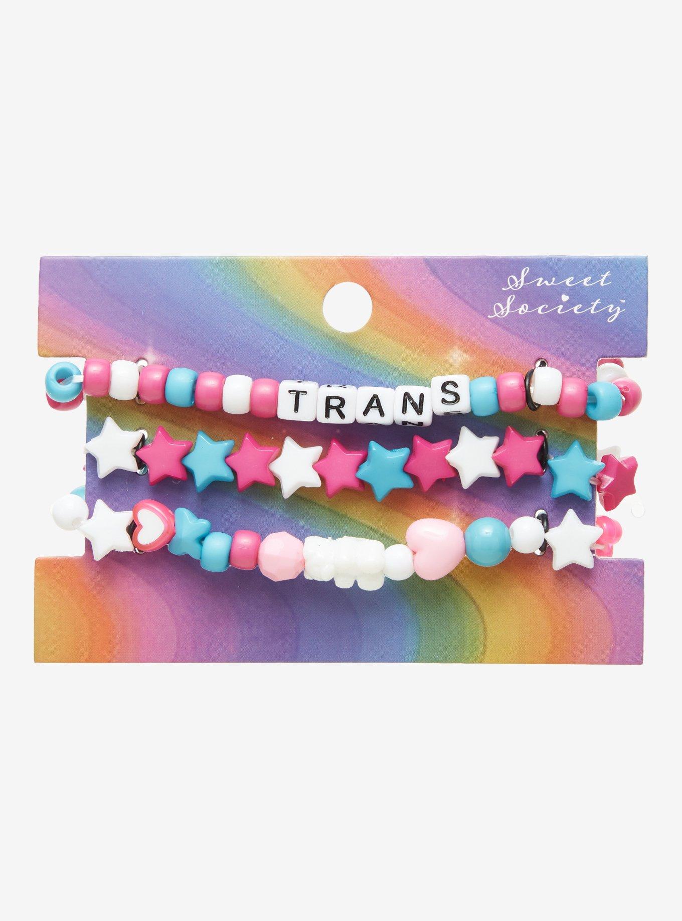 Sweet Society Transgender Bead Bracelet Set, , hi-res