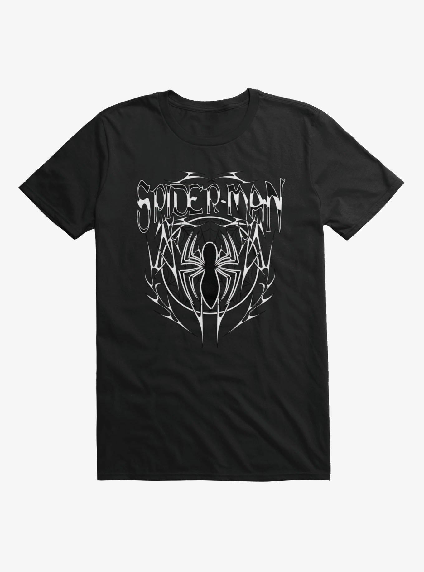 Marvel Spider-Man Metal Style Tattoo T-Shirt
