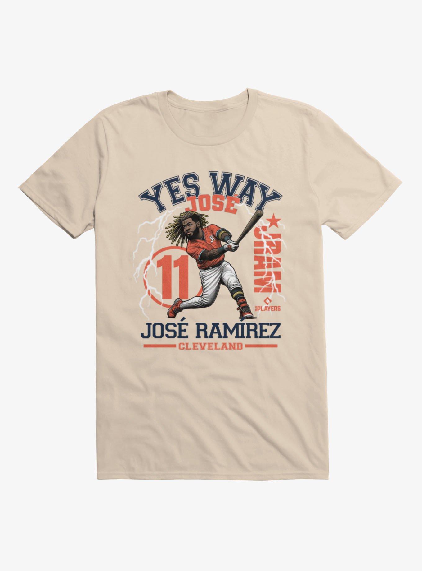 MLB Cleveland Guardians Jose Ramirez Yes Way JRam T-Shirt, SAND, hi-res