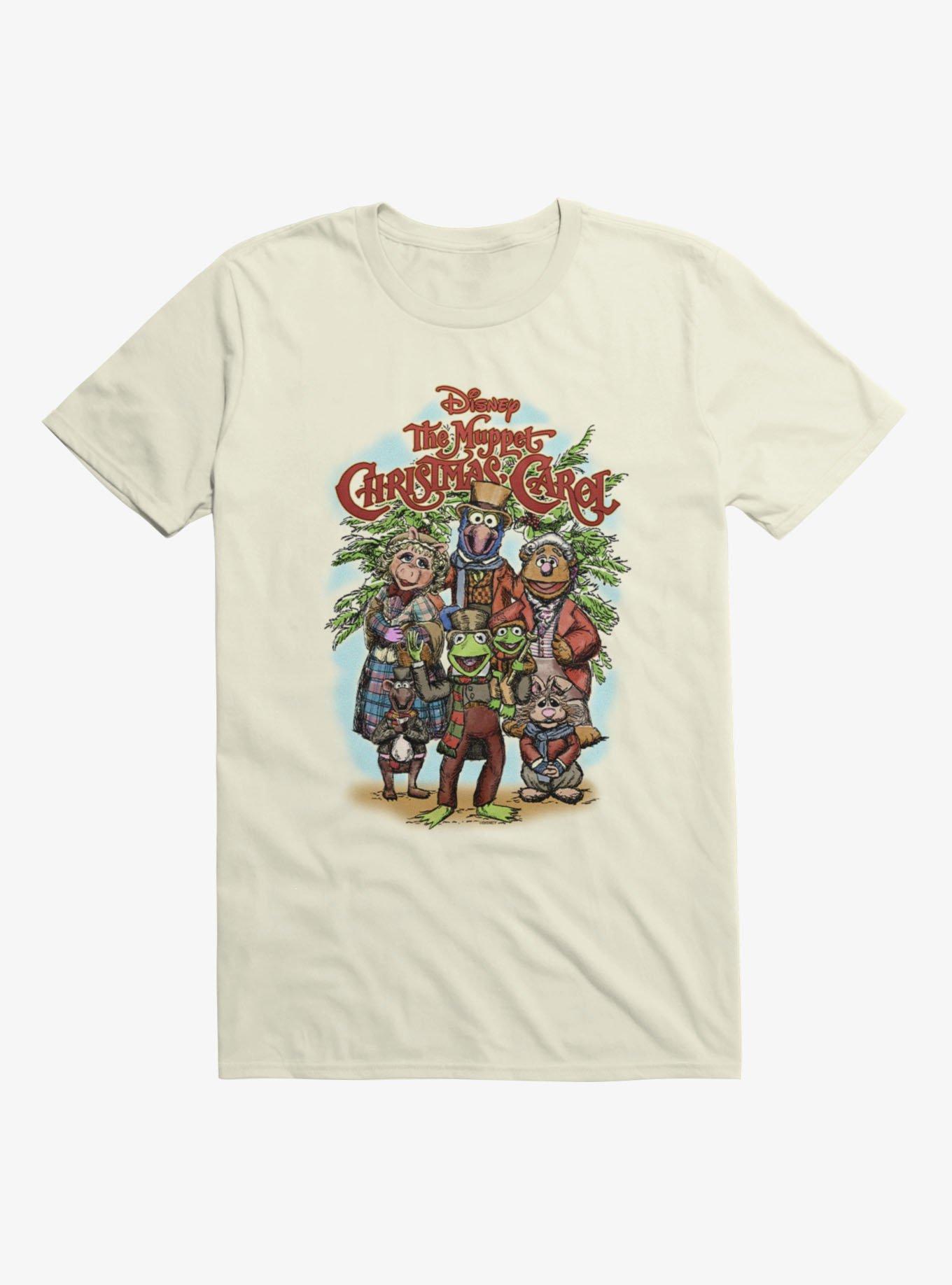 Disney The Muppets Christmas Carol Group Shot Drawing T-Shirt Hot Topic Exclusive, , hi-res