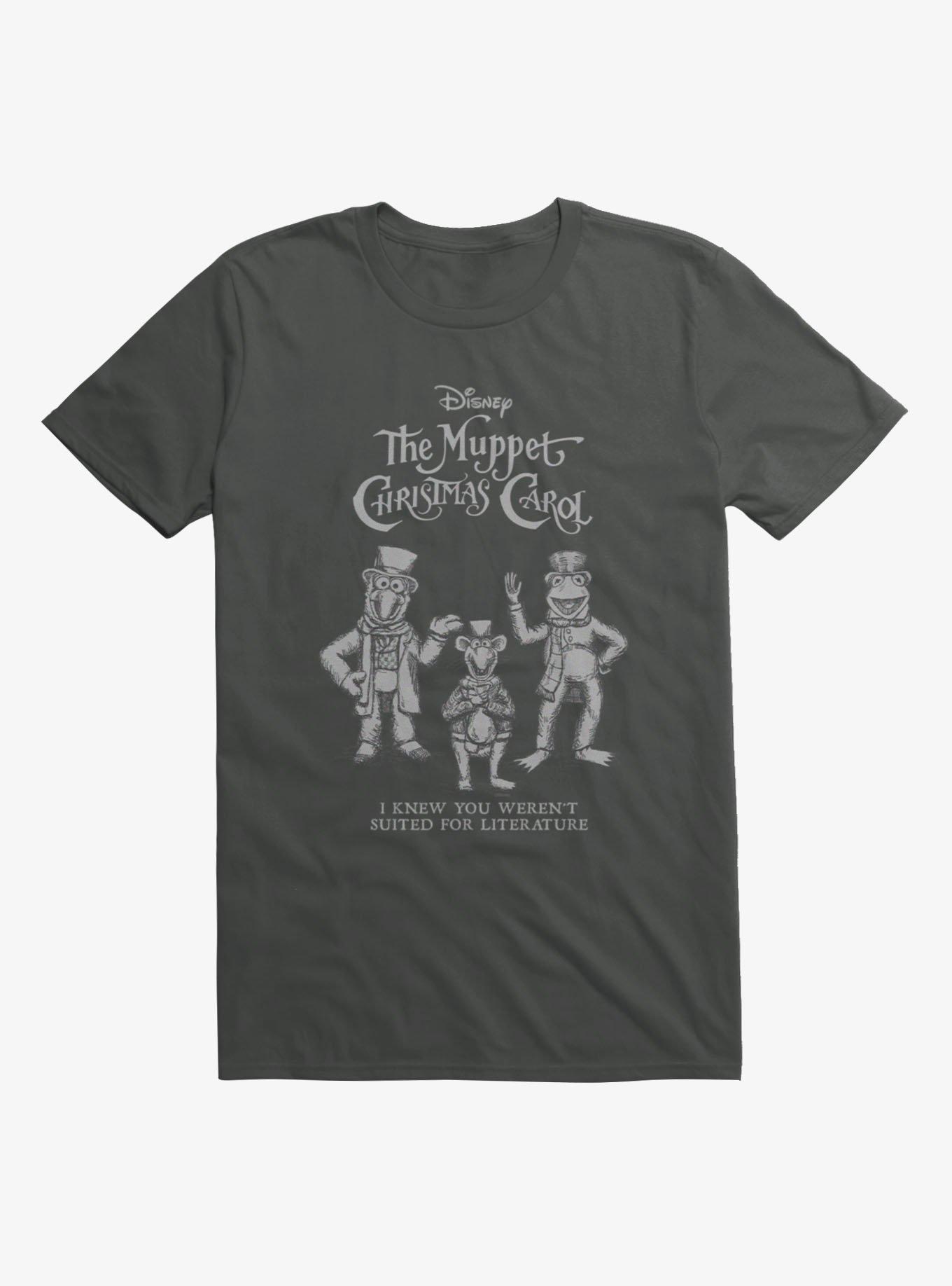 Disney The Muppets Christmas Carol Not Suited For Literature Kermit Gonzo Rizzo T-Shirt, , hi-res