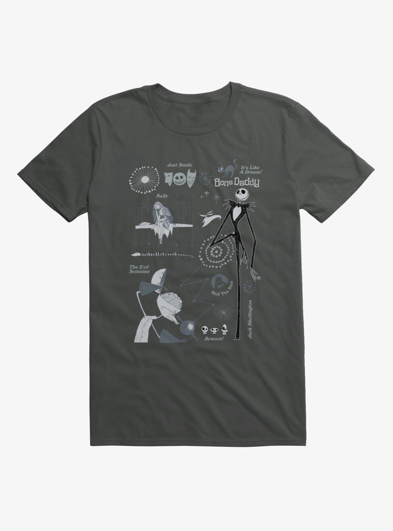 Disney Nightmare Before Christmas Iconic Characters Collage T-Shirt