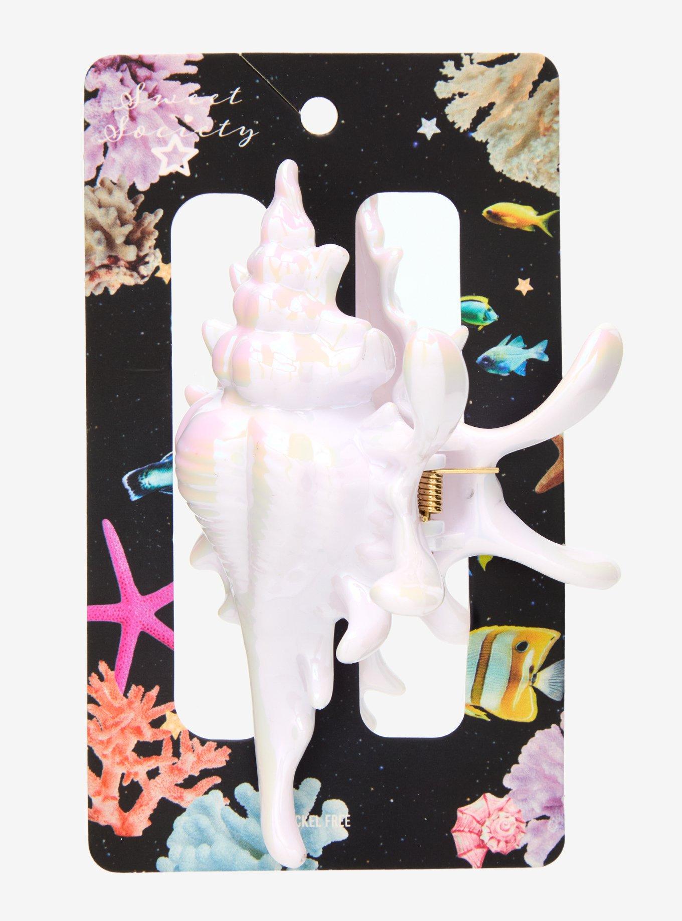 Sweet Society Iridescent Shell Claw Hair Clip, , hi-res