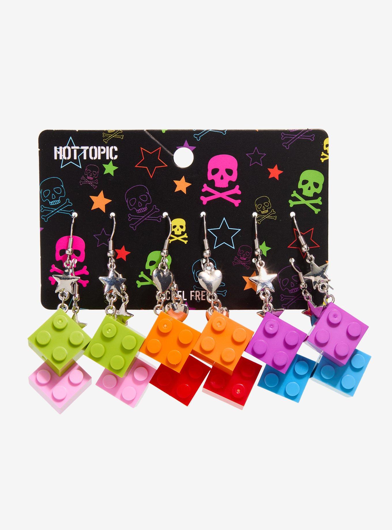 Rainbow Building Block Drop Earring Set, , hi-res