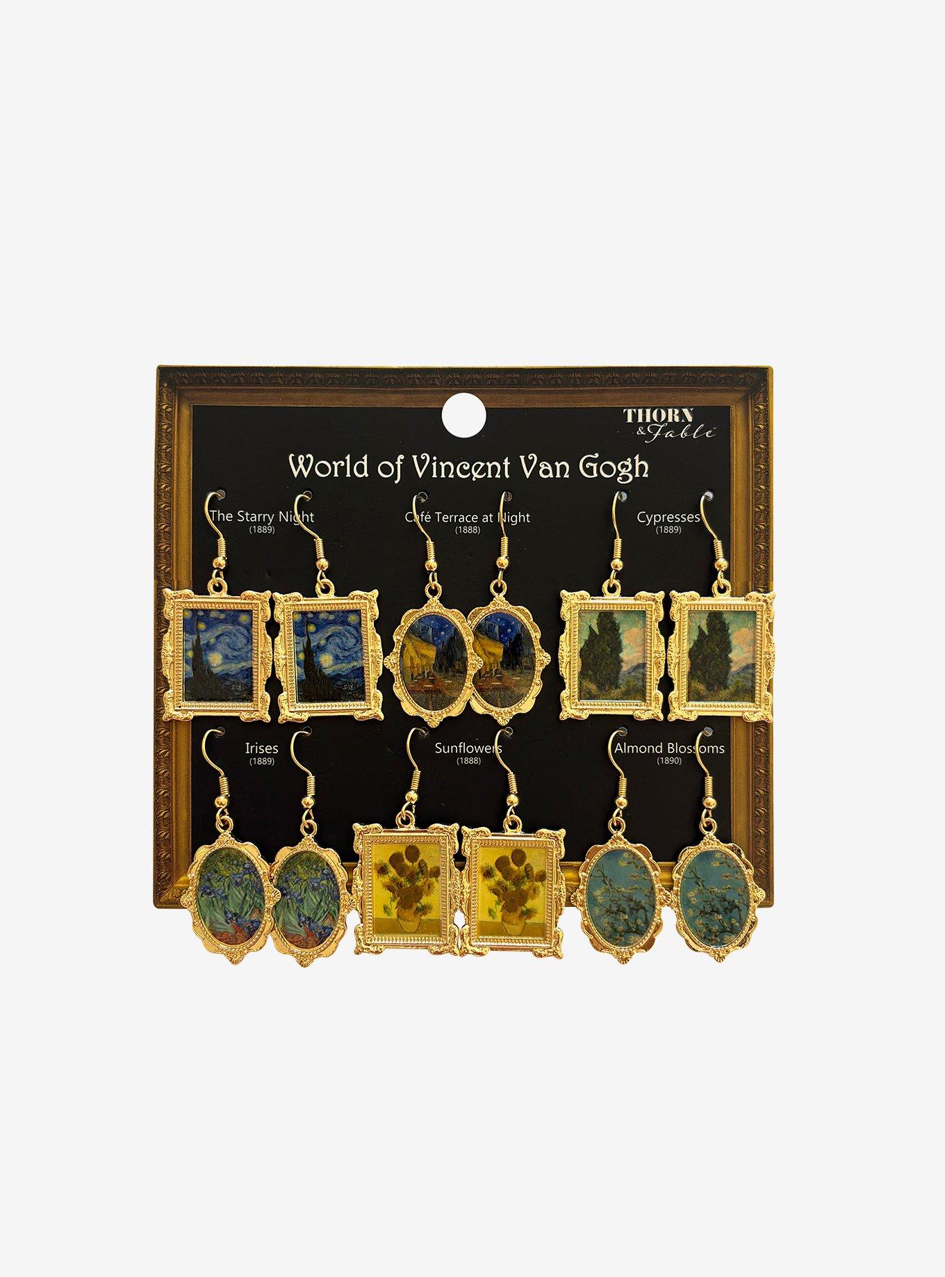 Thorn & Fable World Of Vincent Van Gogh Paintings Earring Set, , hi-res