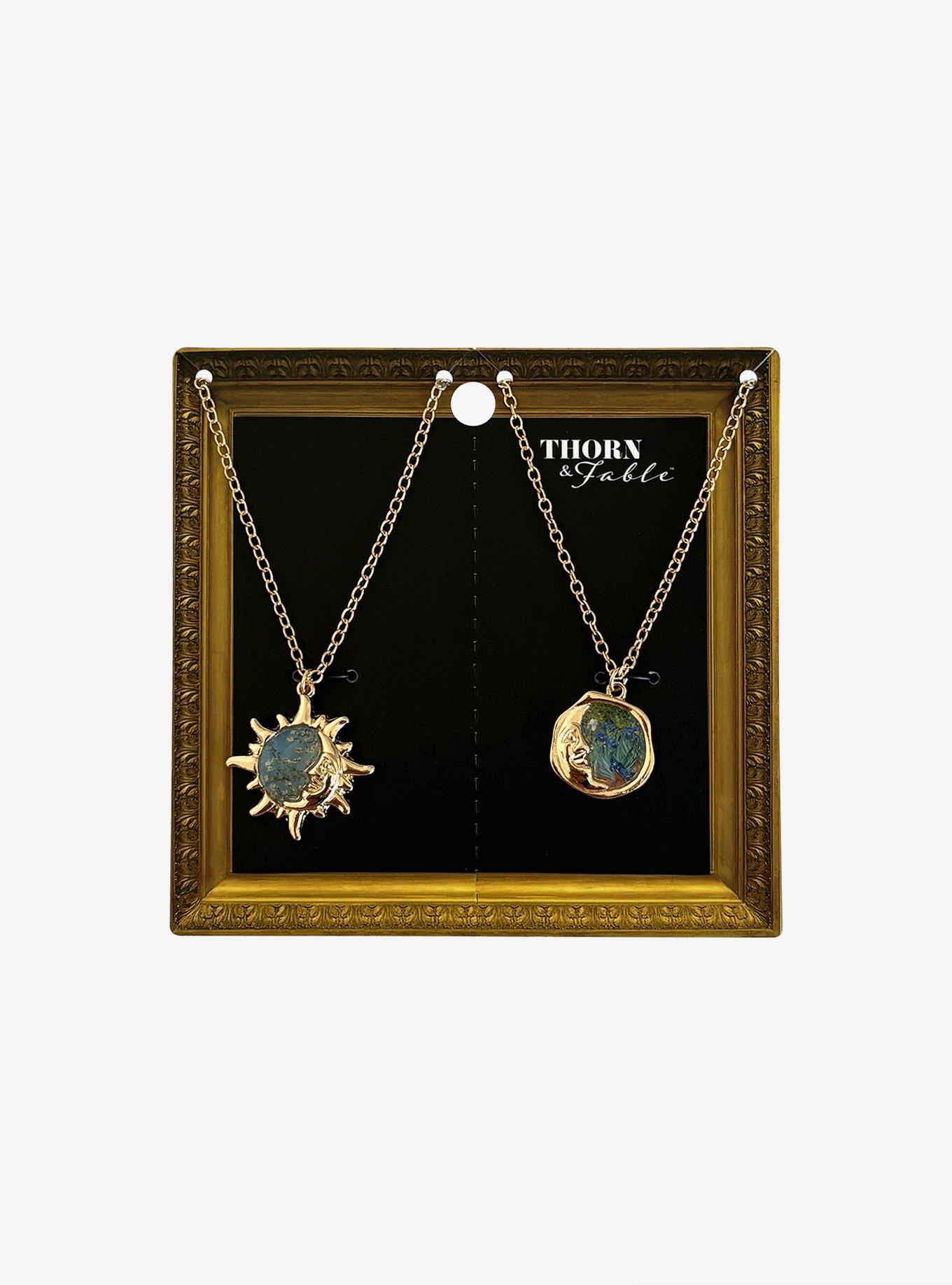 Thorn & Fable Celestial Van Gogh Best Friend Necklace Set, , hi-res