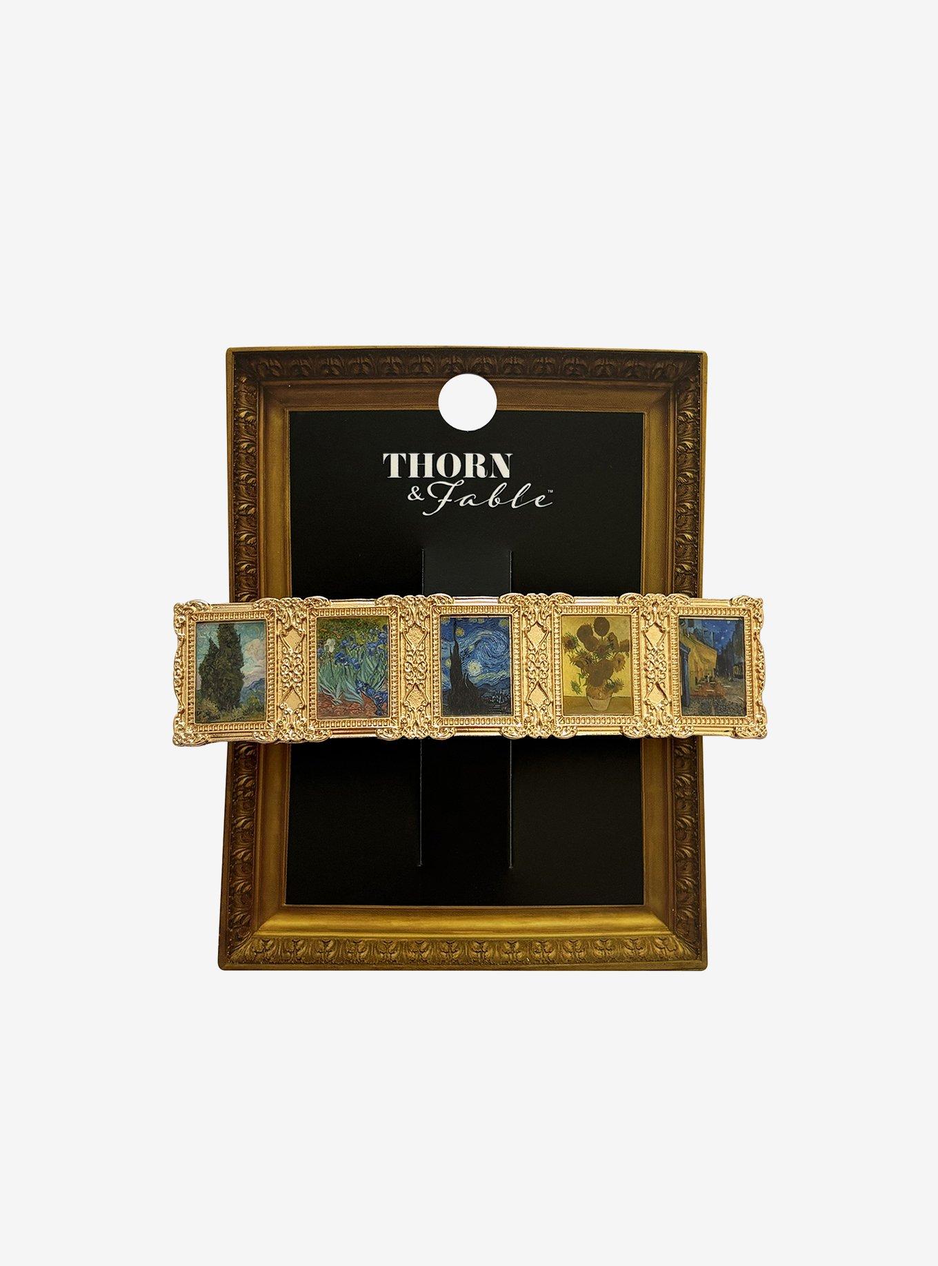 Thorn & Fable Van Gogh Art Frame Hair Clip, , hi-res