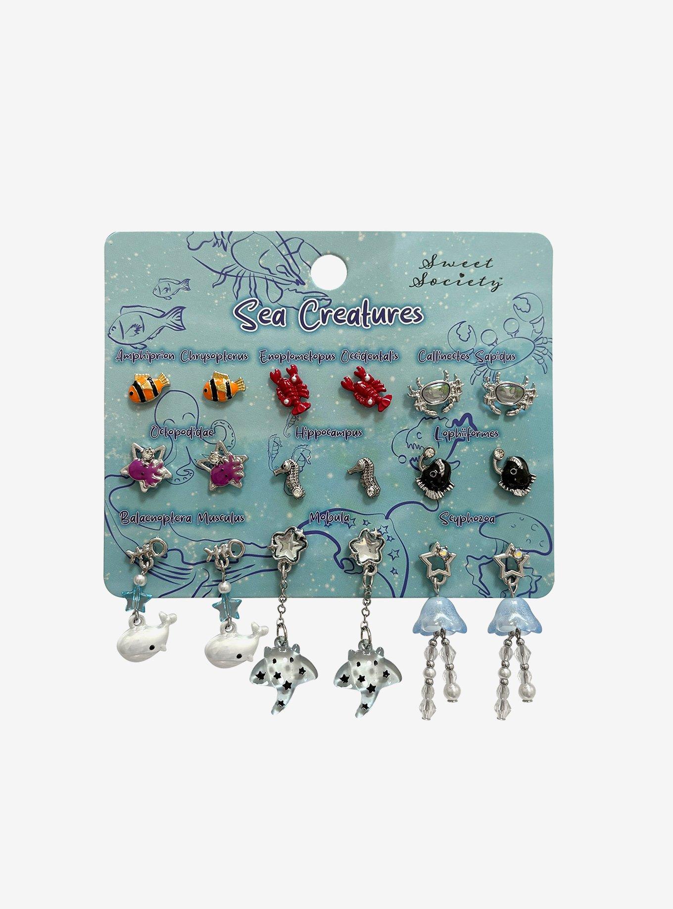 Sweet Society Sea Creatures Earring Set, , hi-res