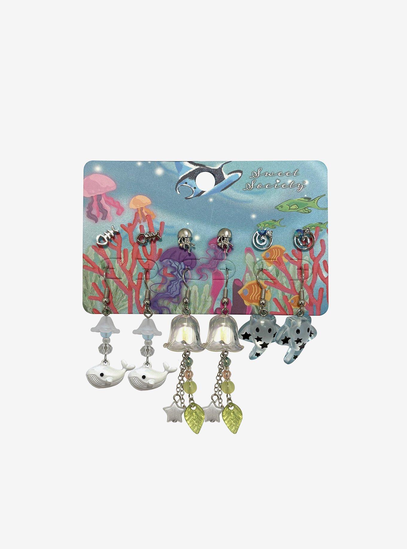 Sweet Society Sea Creature Earring Set, , hi-res
