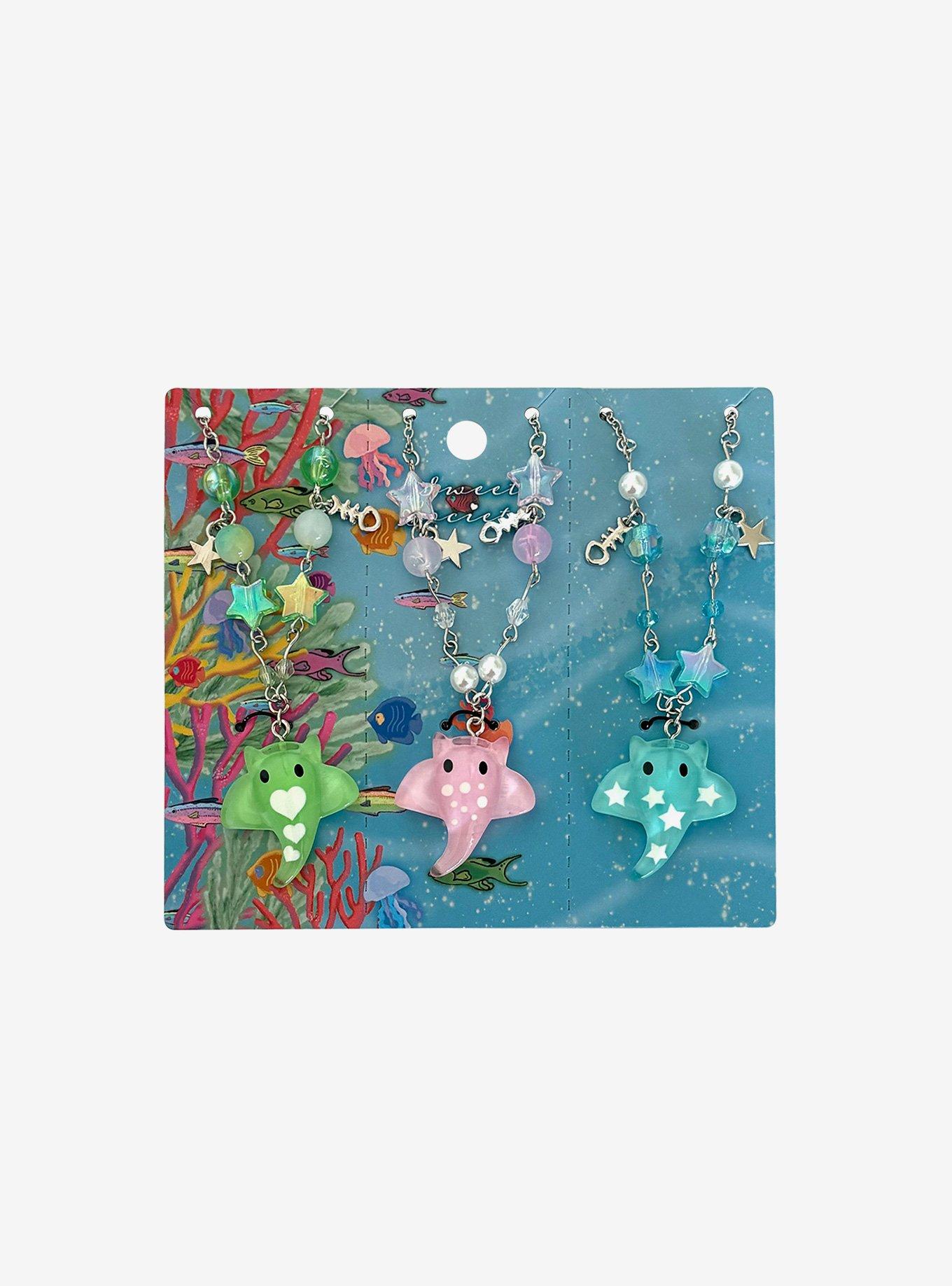 Manta Ray Best Friend Necklace Set, , hi-res