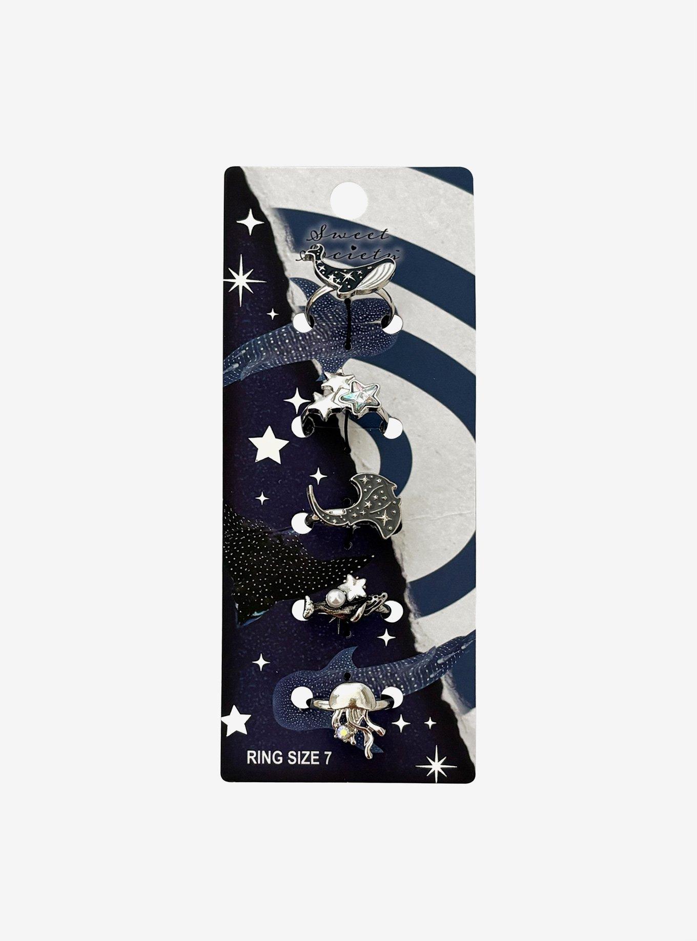 Sweet Society Celestial Sea Creature Ring Set, , hi-res