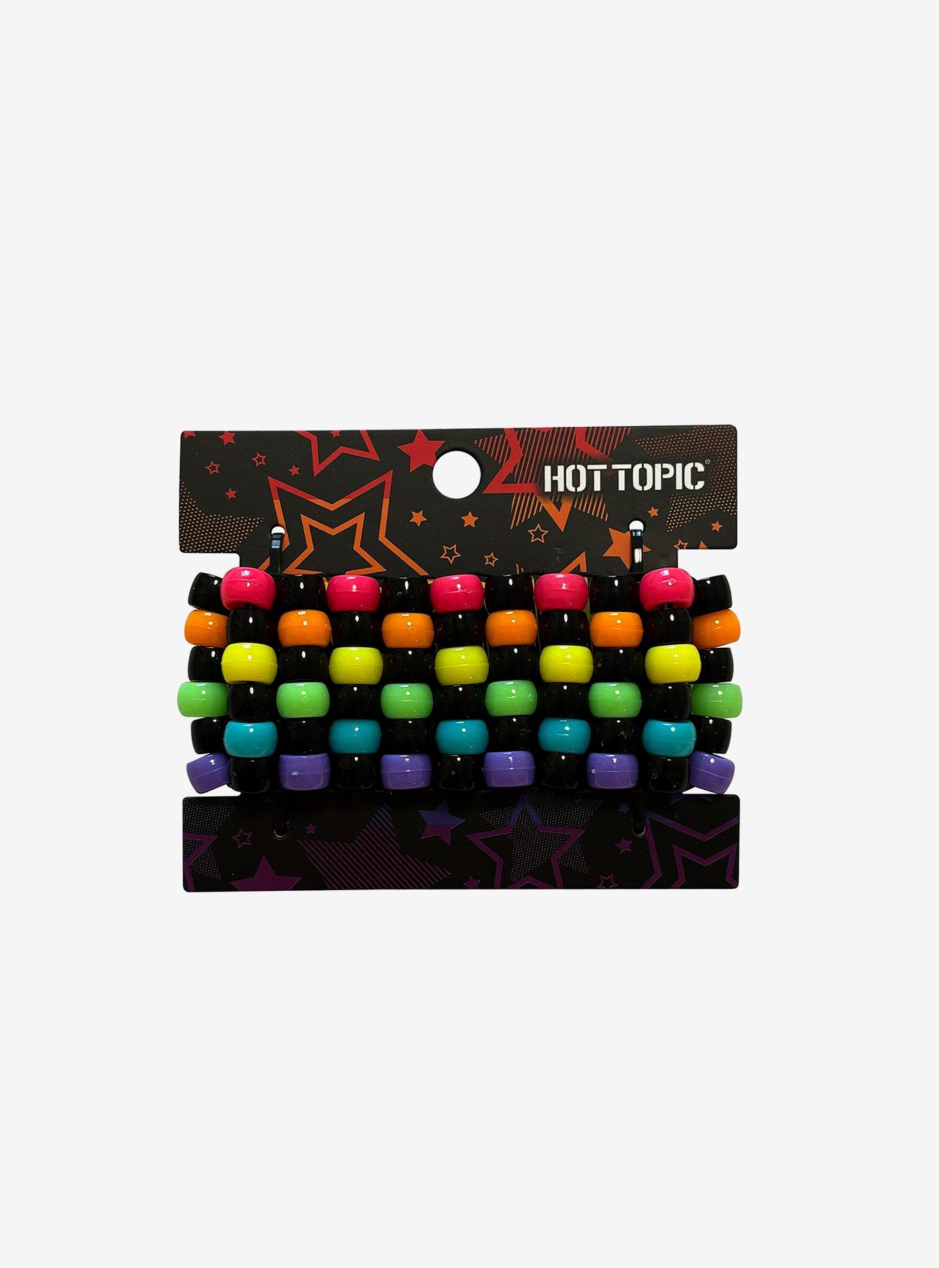 Rainbow Bead Cuff Bracelet, , hi-res