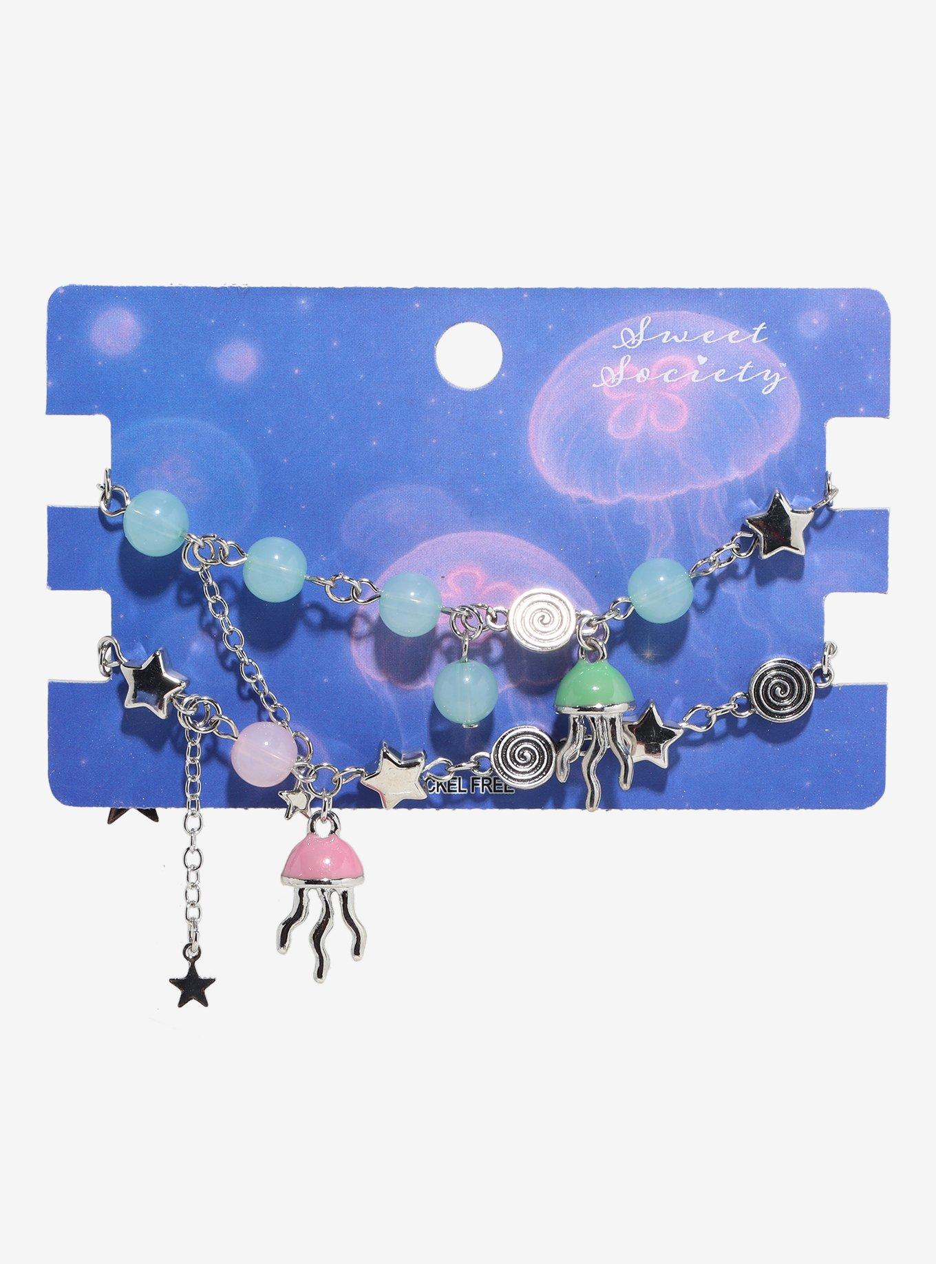 Sweet Society Jellyfish Swirl Star Best Friend Bracelet Set, , hi-res