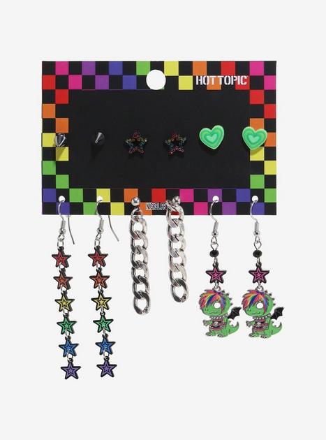 Pride Dinosaur Star Earring Set | Hot Topic