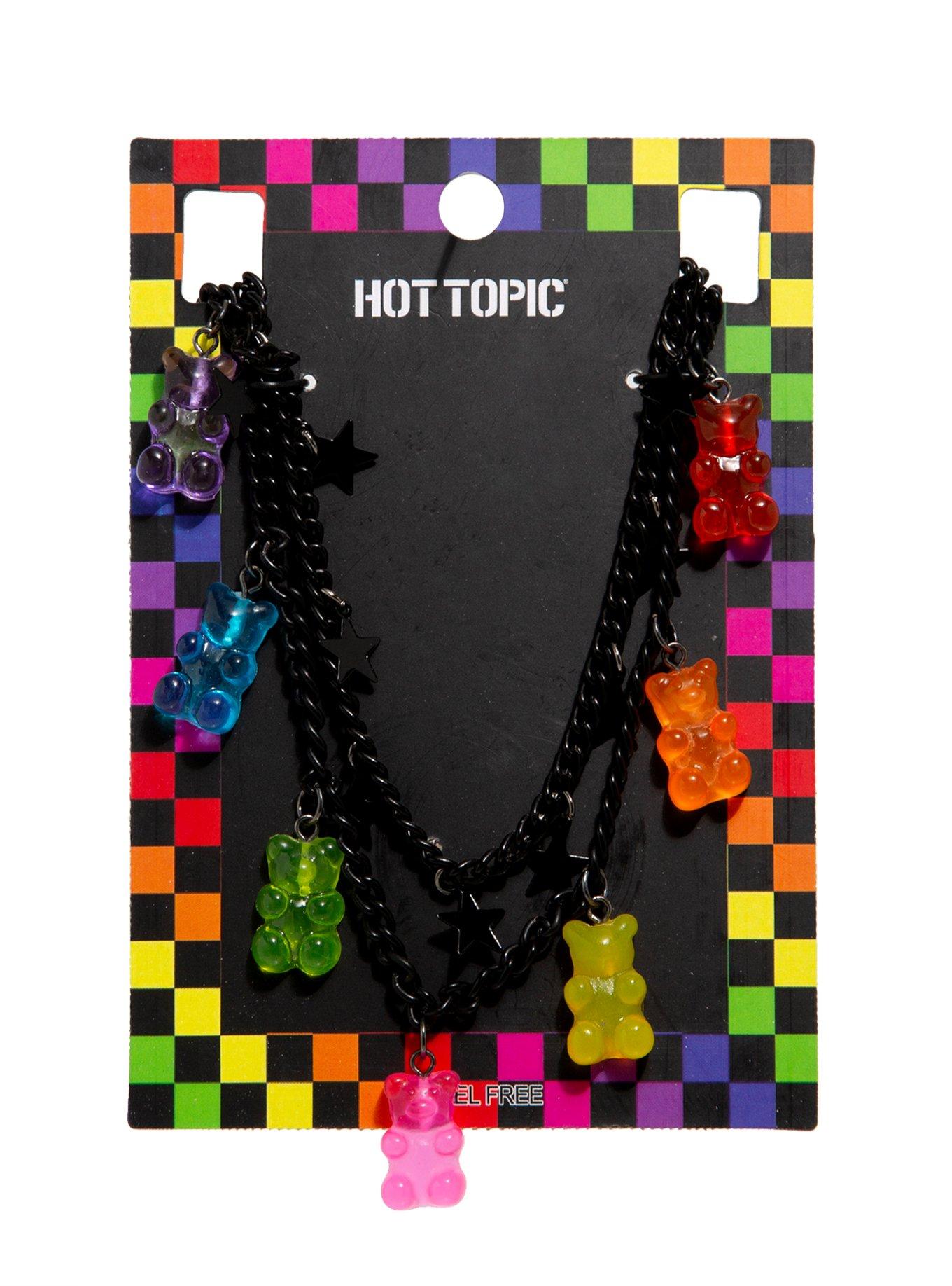 Rainbow Candy Bear Necklace Set, , hi-res