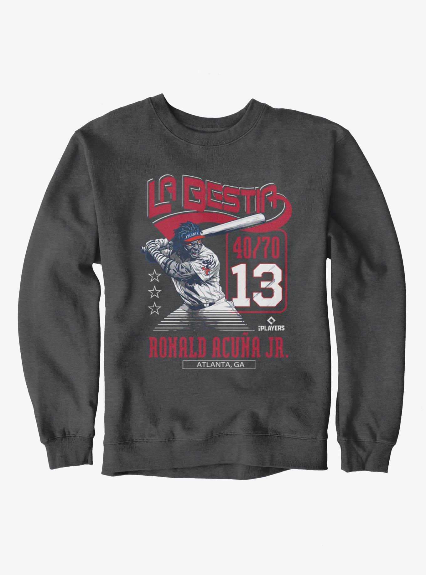 MLB Atlanta Braves Ronald Acuna Jr. La Bestia Sweatshirt, , hi-res