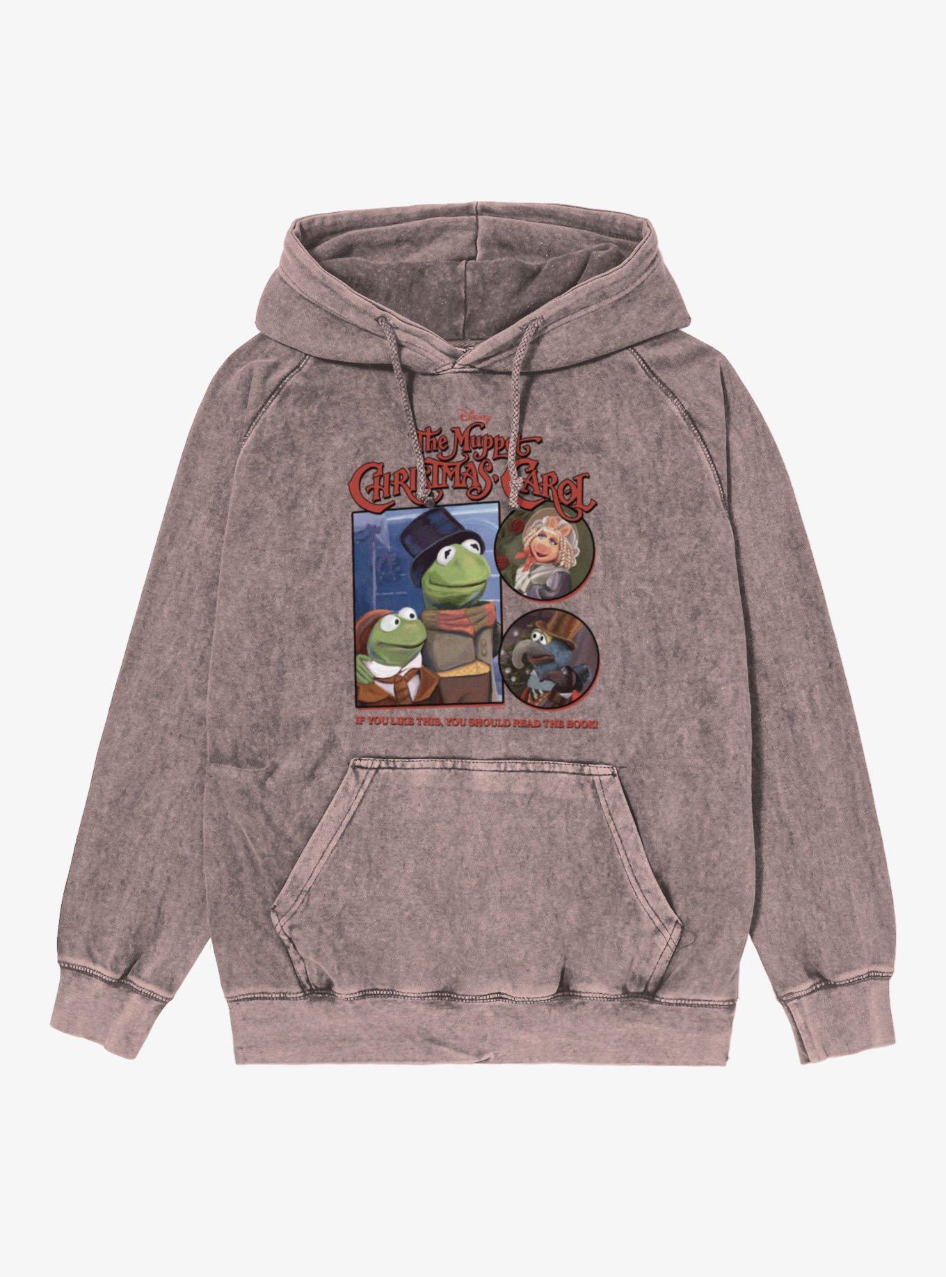 Disney The Muppets Christmas Carol Read The Book Mineral Wash Hoodie Hot Topic Exclusive, , hi-res