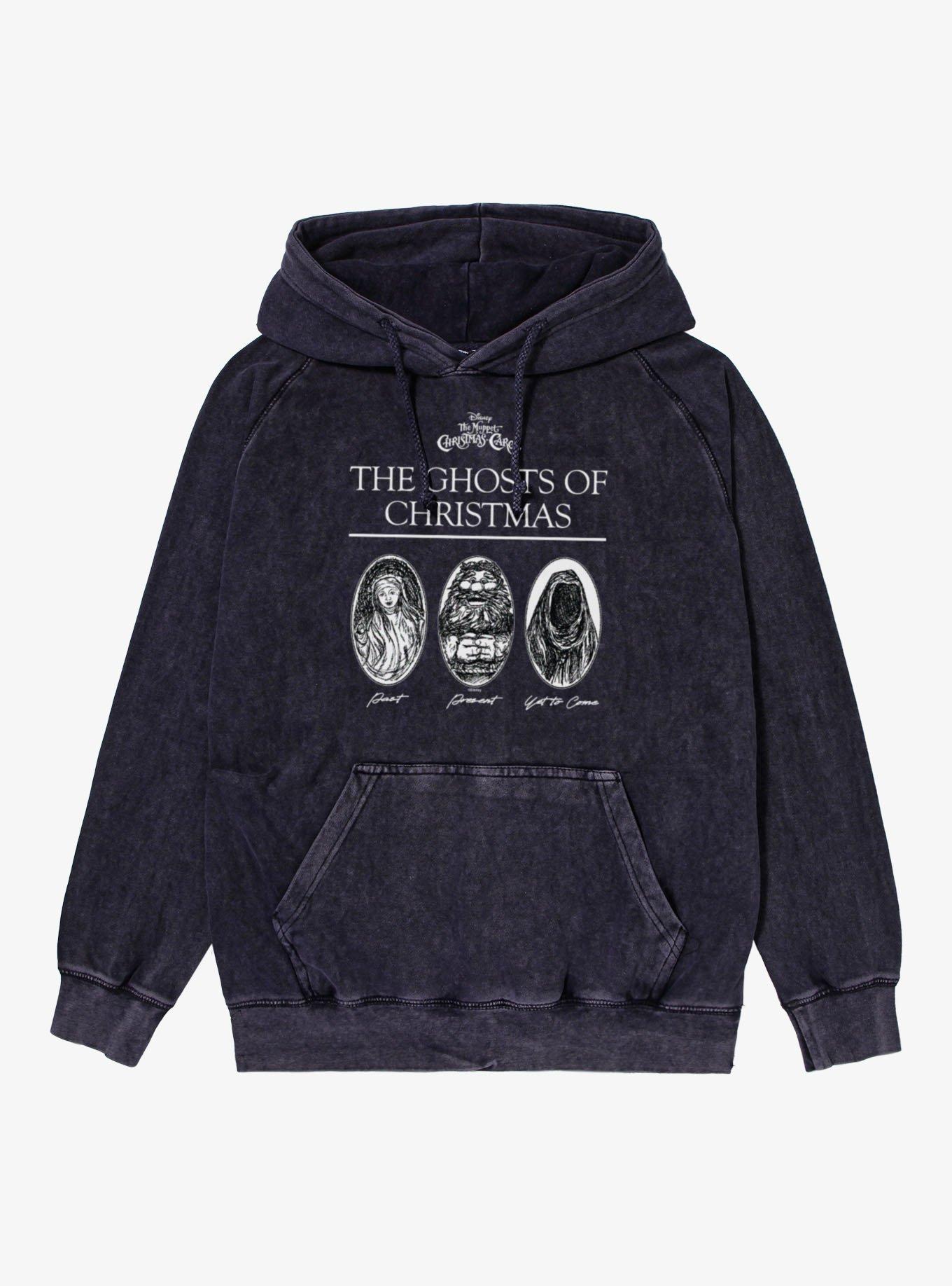 Disney The Muppets Christmas Carol Ghosts Of Christmas Mineral Wash Hoodie Hot Topic Exclusive