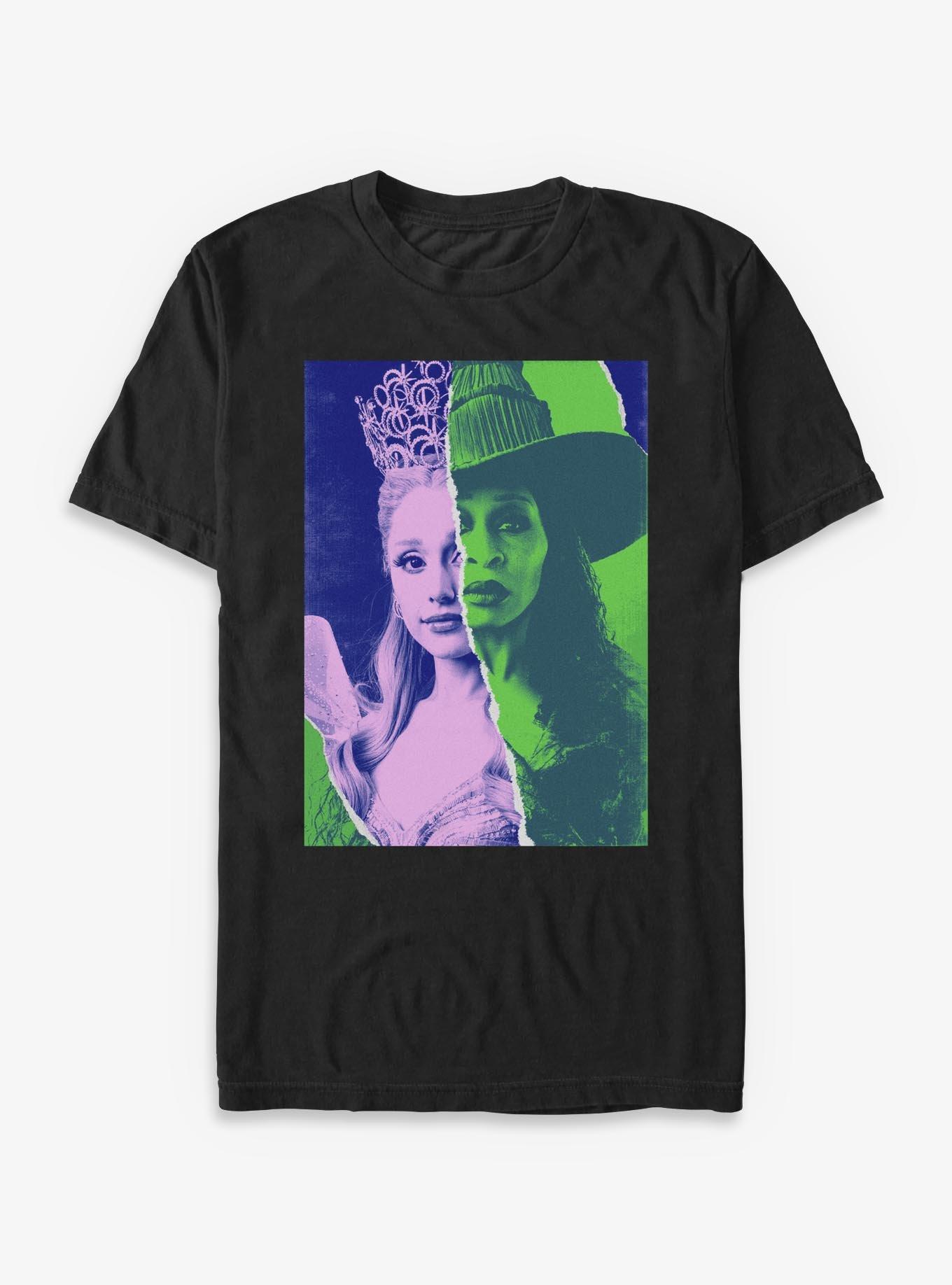 Wicked: For Good Glinda & Elphaba Split Poster T-Shirt, , hi-res