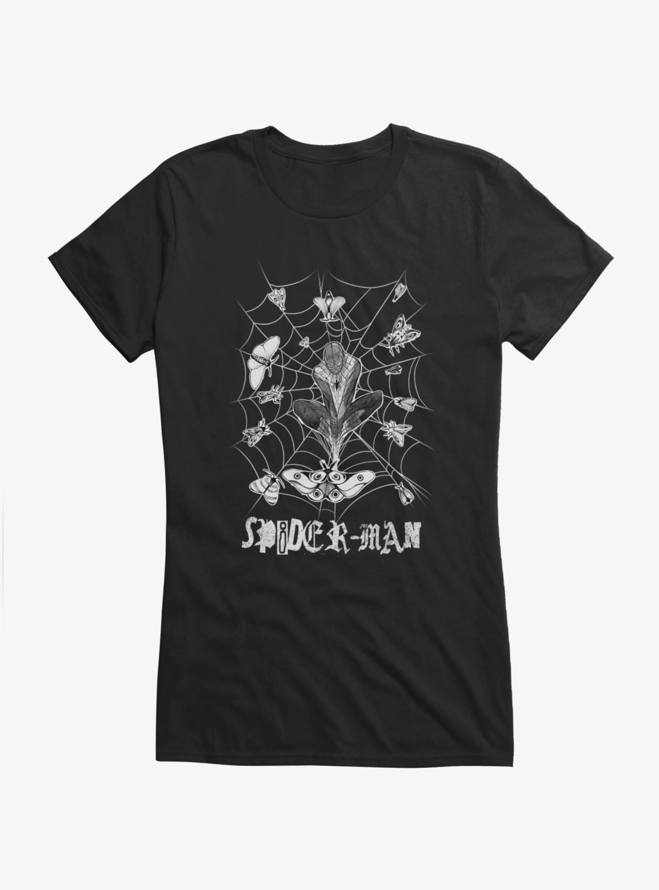 Marvel Spider-Man Butterfly Web Girls T-Shirt