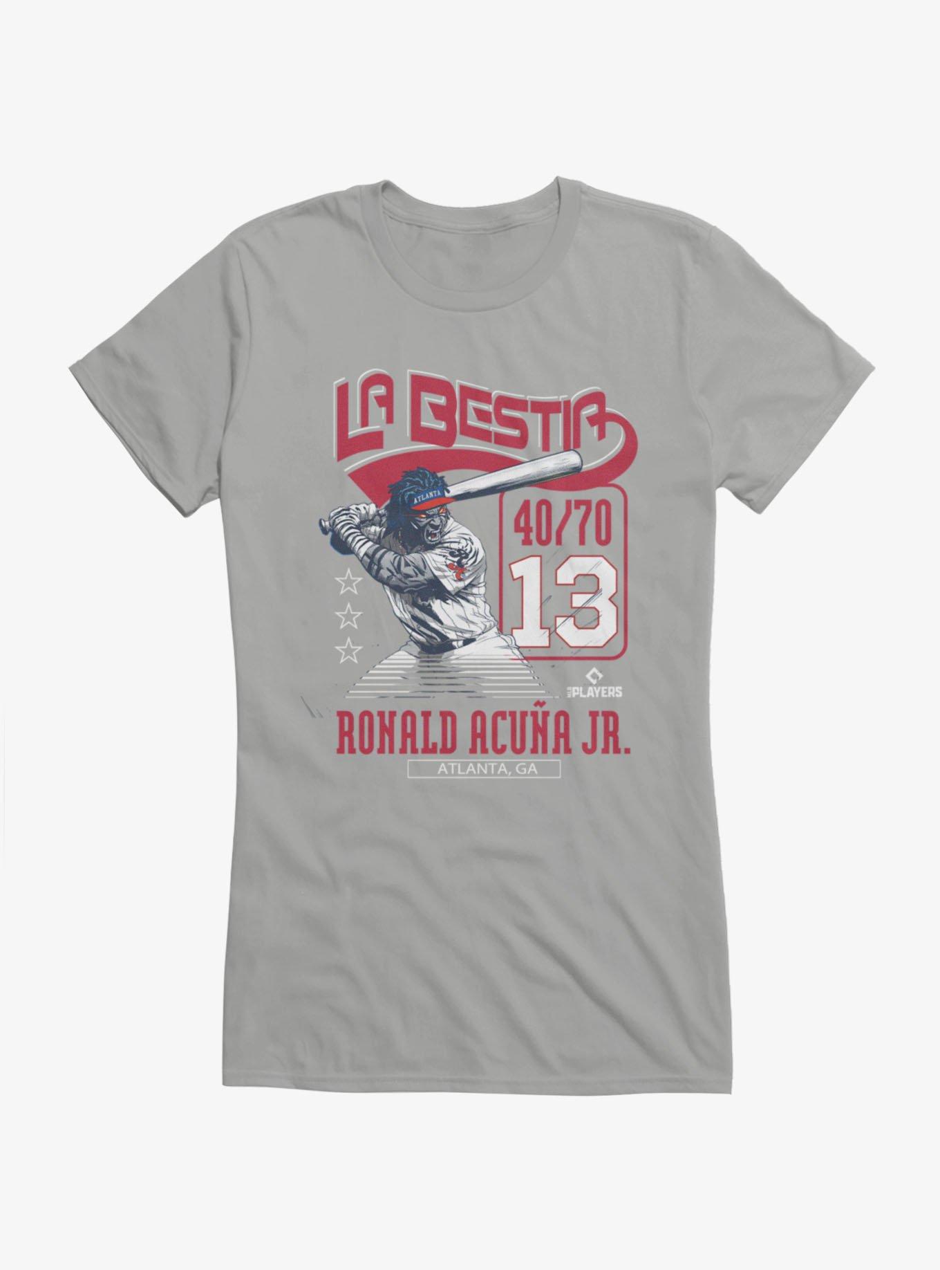 MLB Atlanta Braves Ronald Acuna Jr. La Bestia Girls T-Shirt, , hi-res