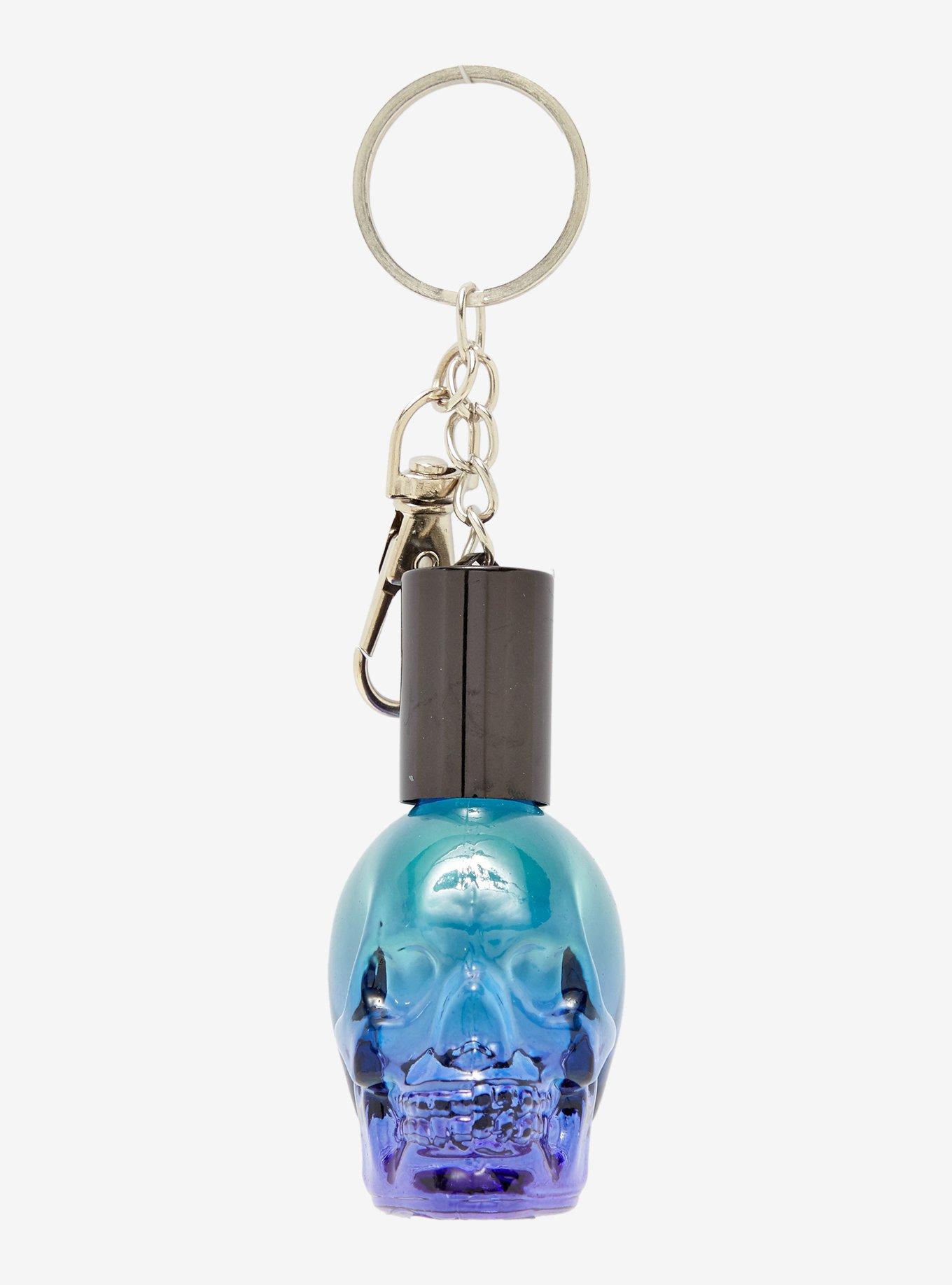 Blackheart Electric Aura Skull Roller Perfume Keychain, , hi-res