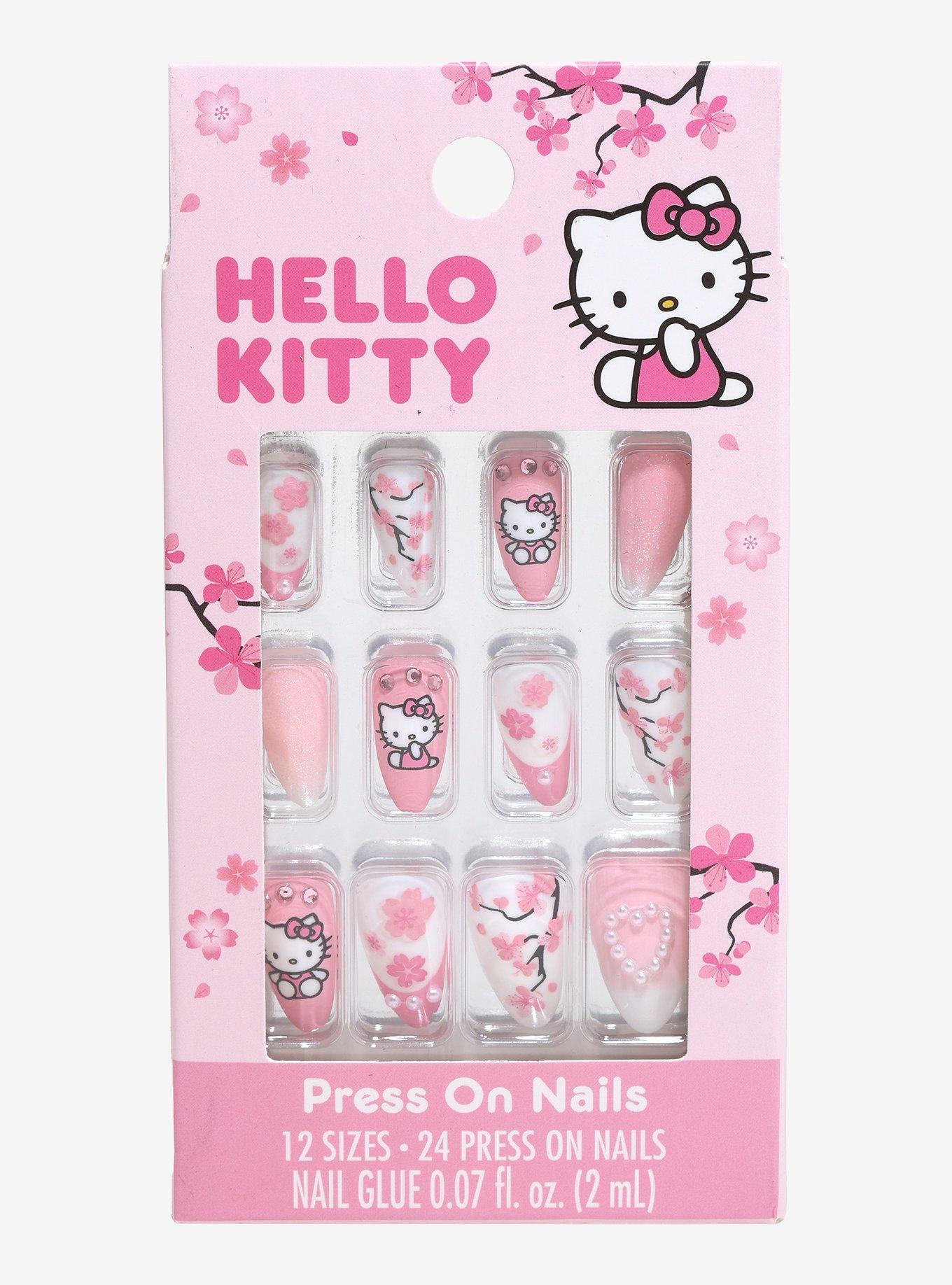 Hello Kitty Cherry Blossom Press-On Nail Set, , hi-res