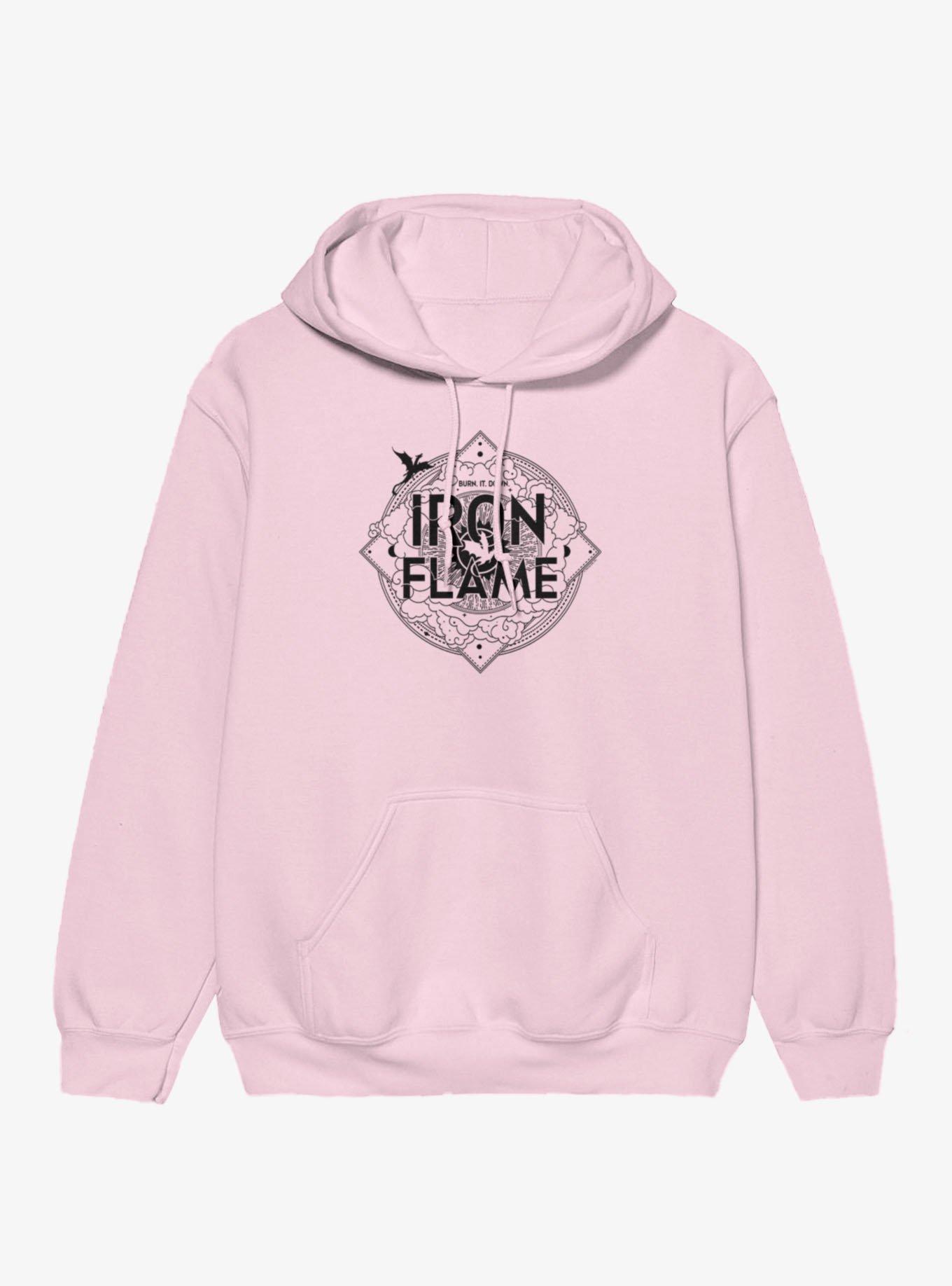 Fourth Wing Iron Flame Logo Hoodie, , hi-res