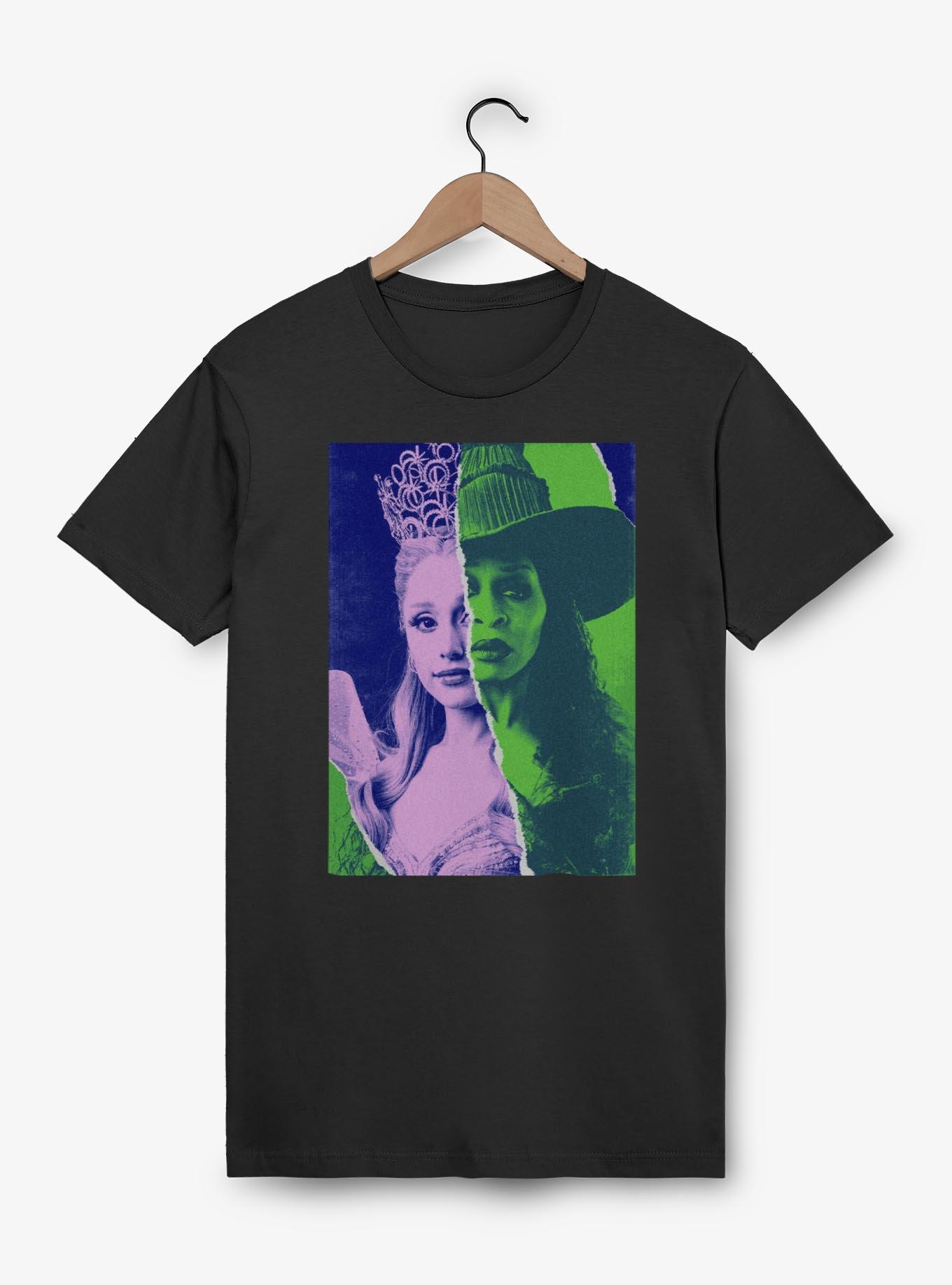 Wicked: For Good Glind & Elphaba Split Poster T-Shirt, , hi-res