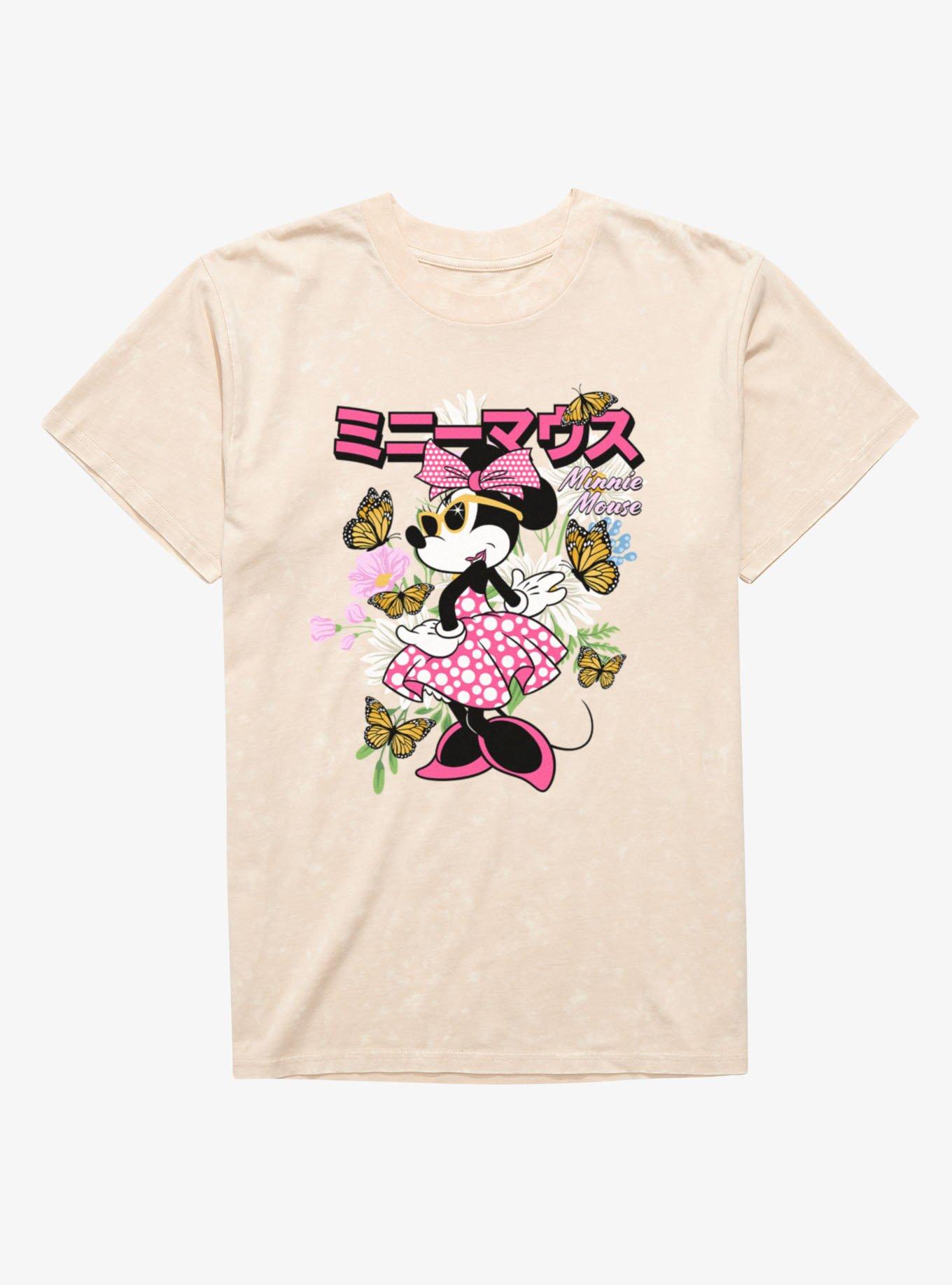 Disney Minnie Mouse Japanese Retro Mineral Wash T-Shirt Box Lunch Exclusive, , hi-res