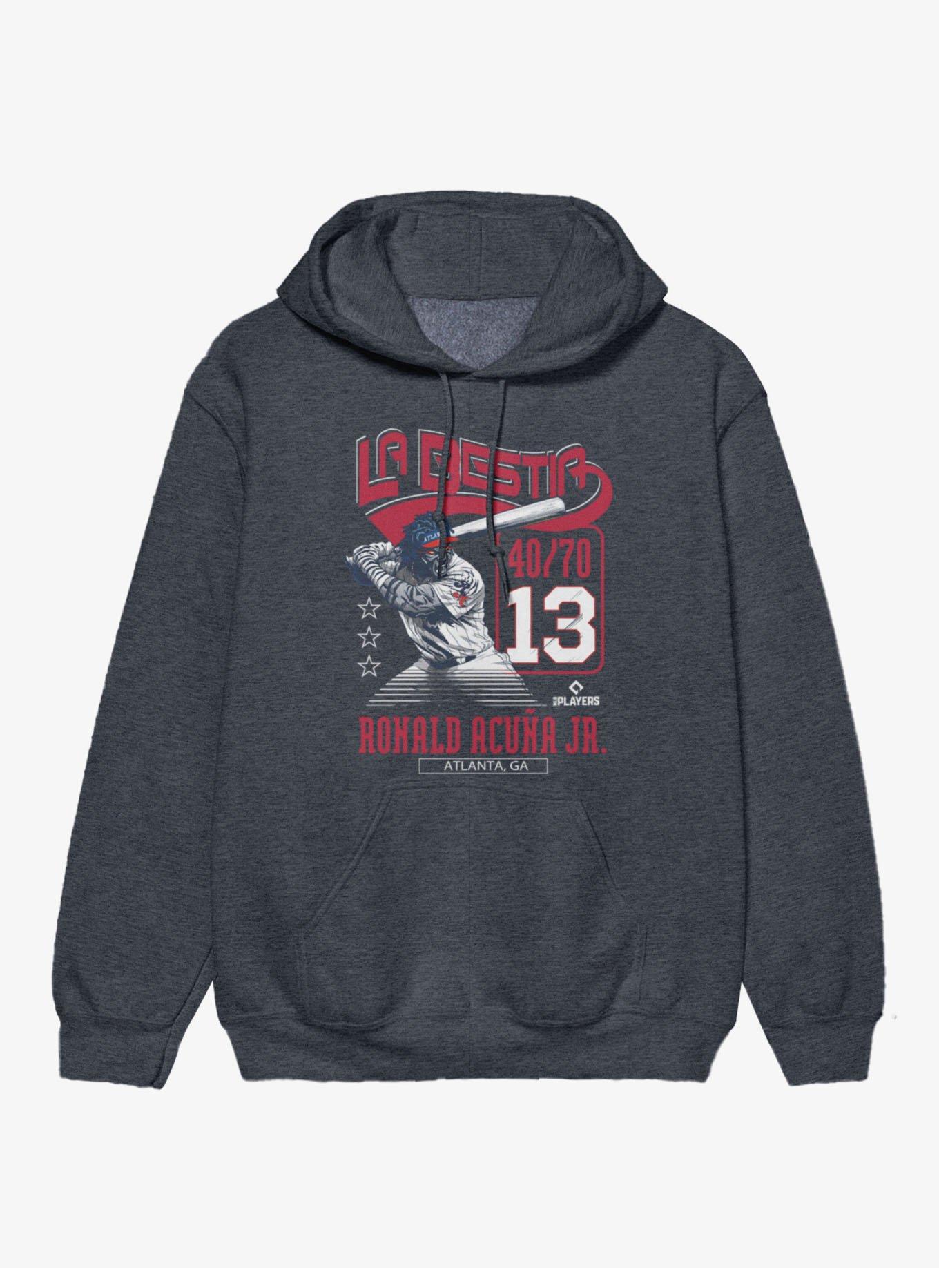 MLB Atlanta Braves Ronald Acuna Jr. La Bestia Hoodie, , hi-res