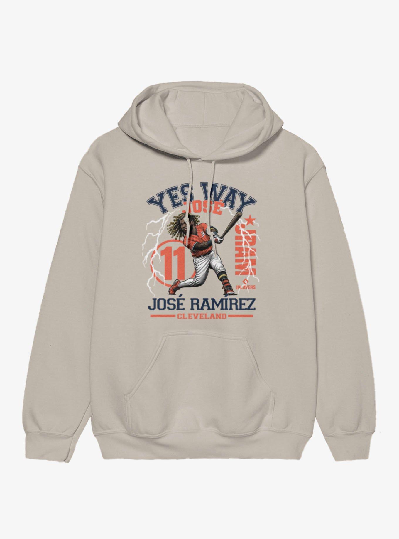 MLB Cleveland Guardians Jose Ramirez Yes Way JRam Hoodie, SAND, hi-res