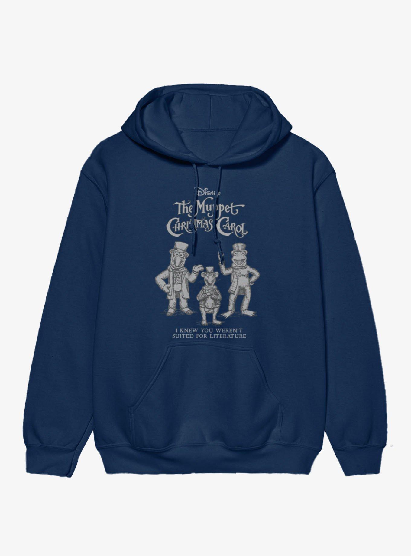 Disney The Muppets Christmas Carol Not Suited For Literature Kermit Gonzo Rizzo Hoodie, , hi-res